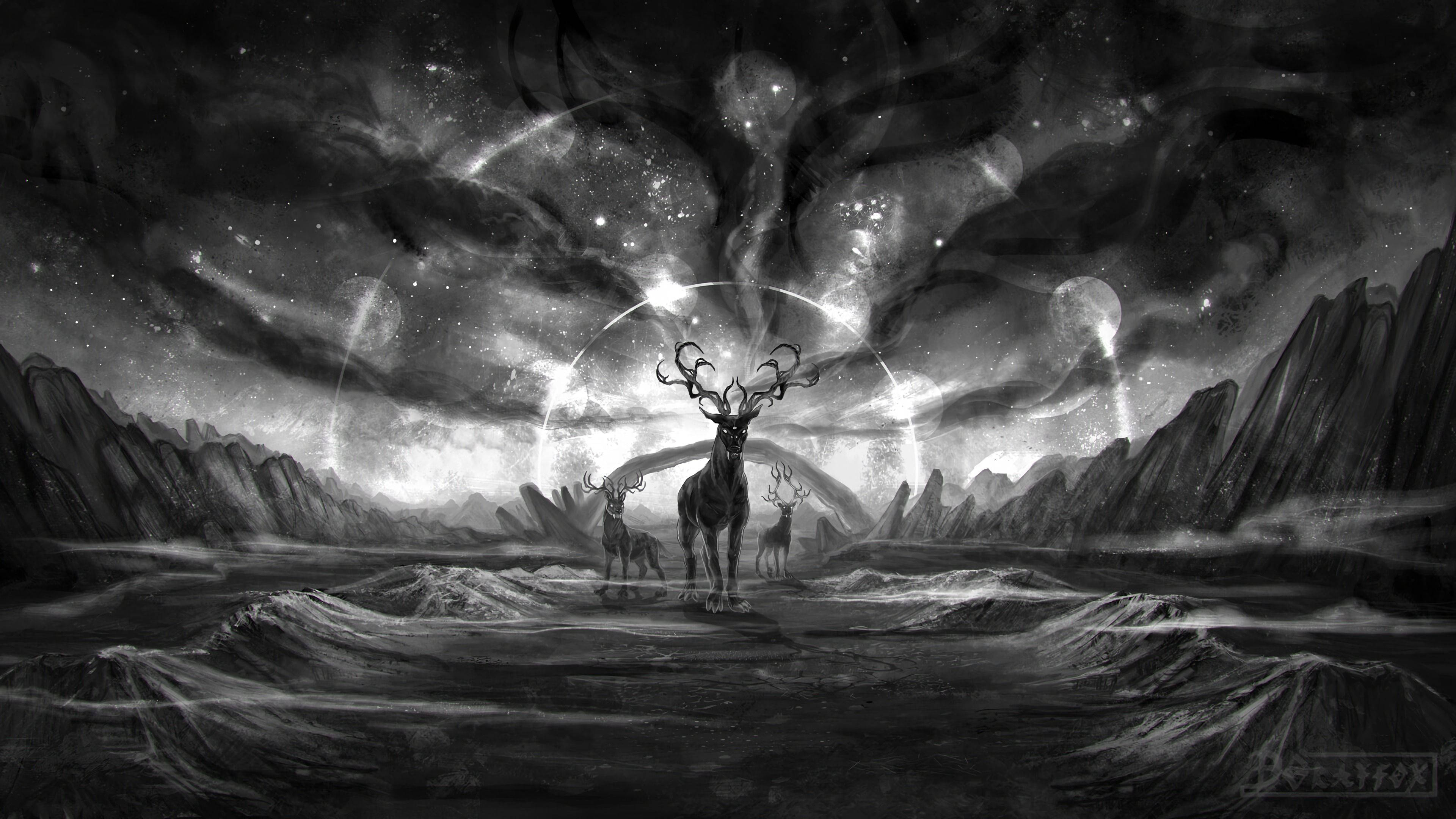 3840x2160 4k Dark Fantasy Desktop Wallpaper