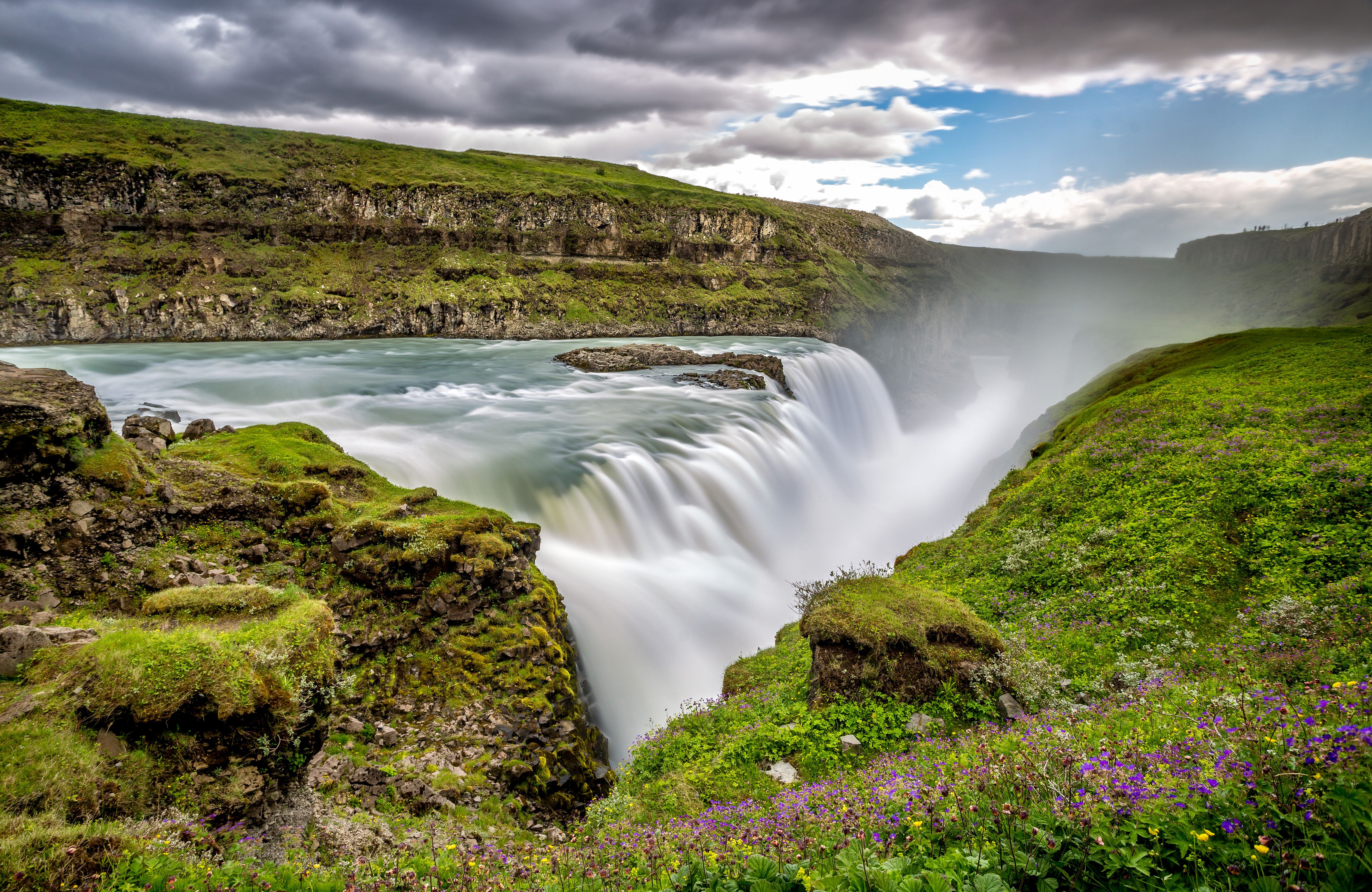 4615x3000 Gullfoss Waterfall in Iceland 4K Ultra HD Nature Wallpaperx3000