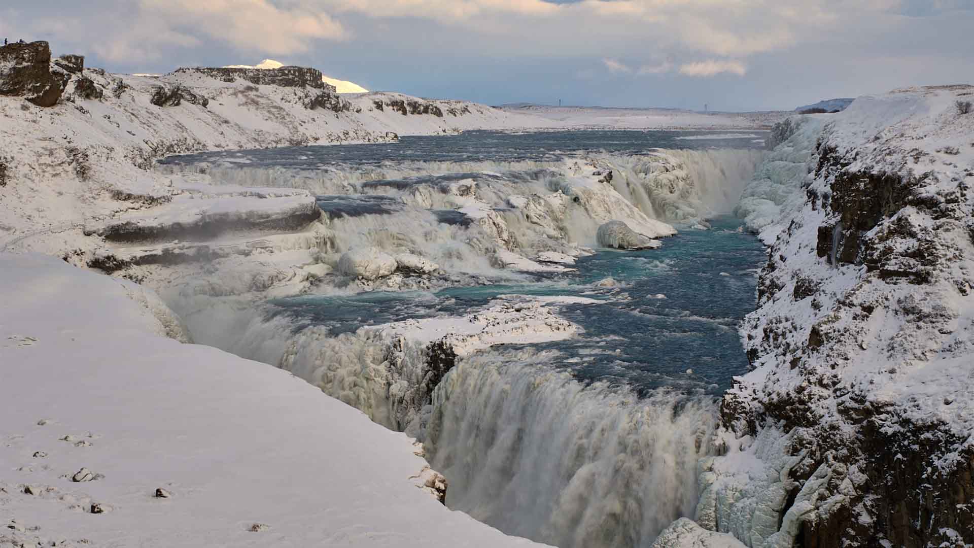 1920x1080 Gullfoss Waterfall waterfall in the Golden Circle