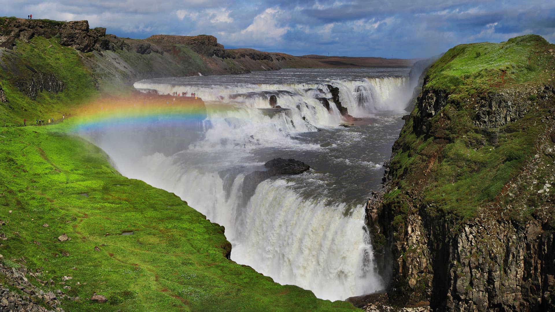 1920x1080 Gullfoss waterfall : South Iceland : Travel Guide : Nordic Visitor