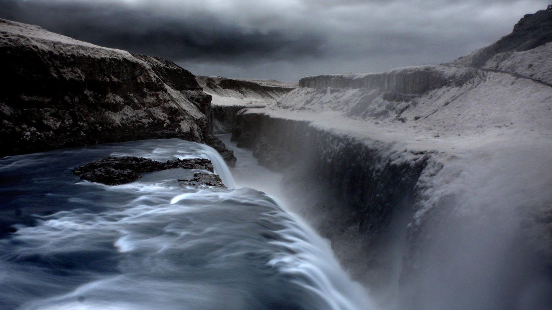 1920x1080 Gullfoss Nature Desktop Wallpaper 114098