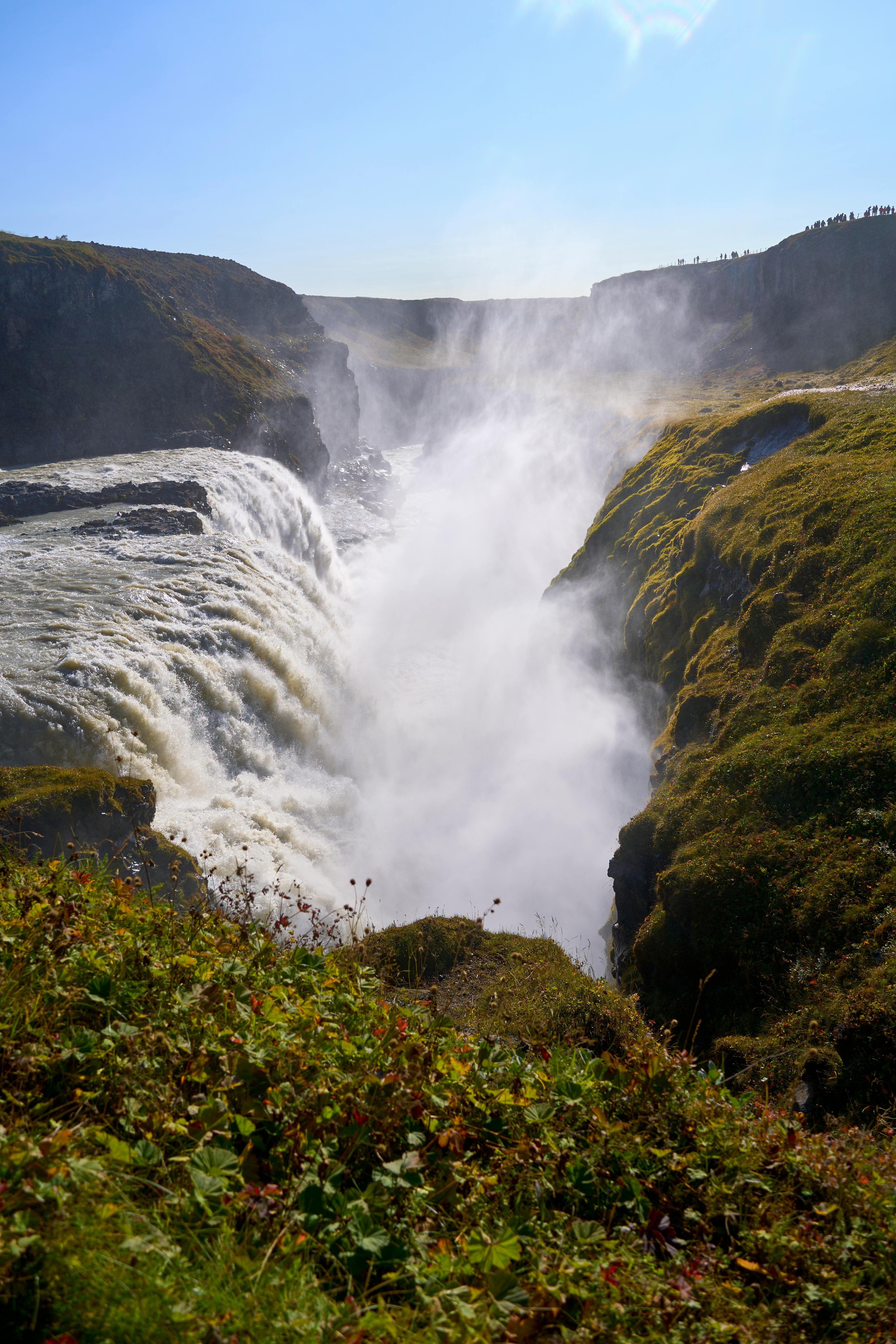 4000x6000 View of the Gullfoss Waterfall · Free