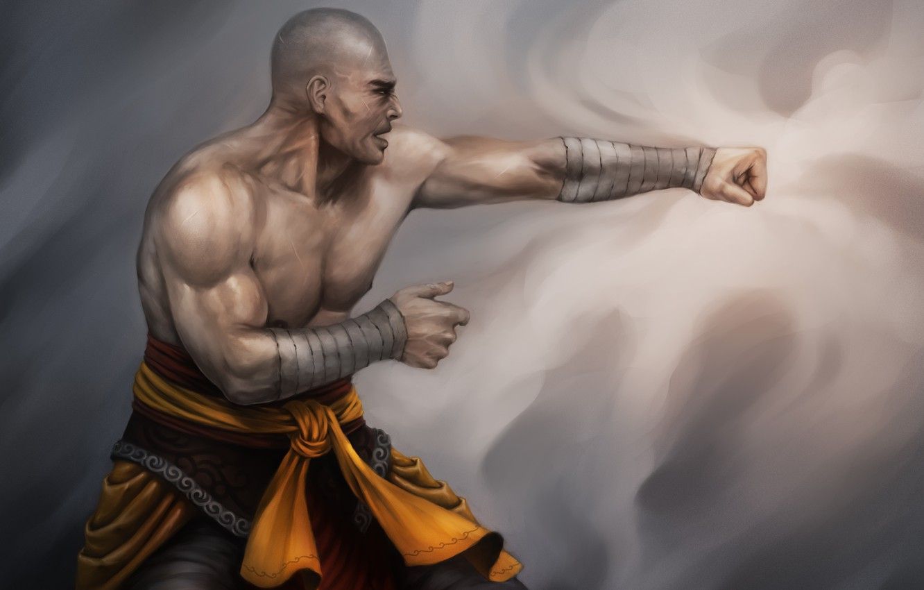 1332x850 Warrior Monk Wallpaper