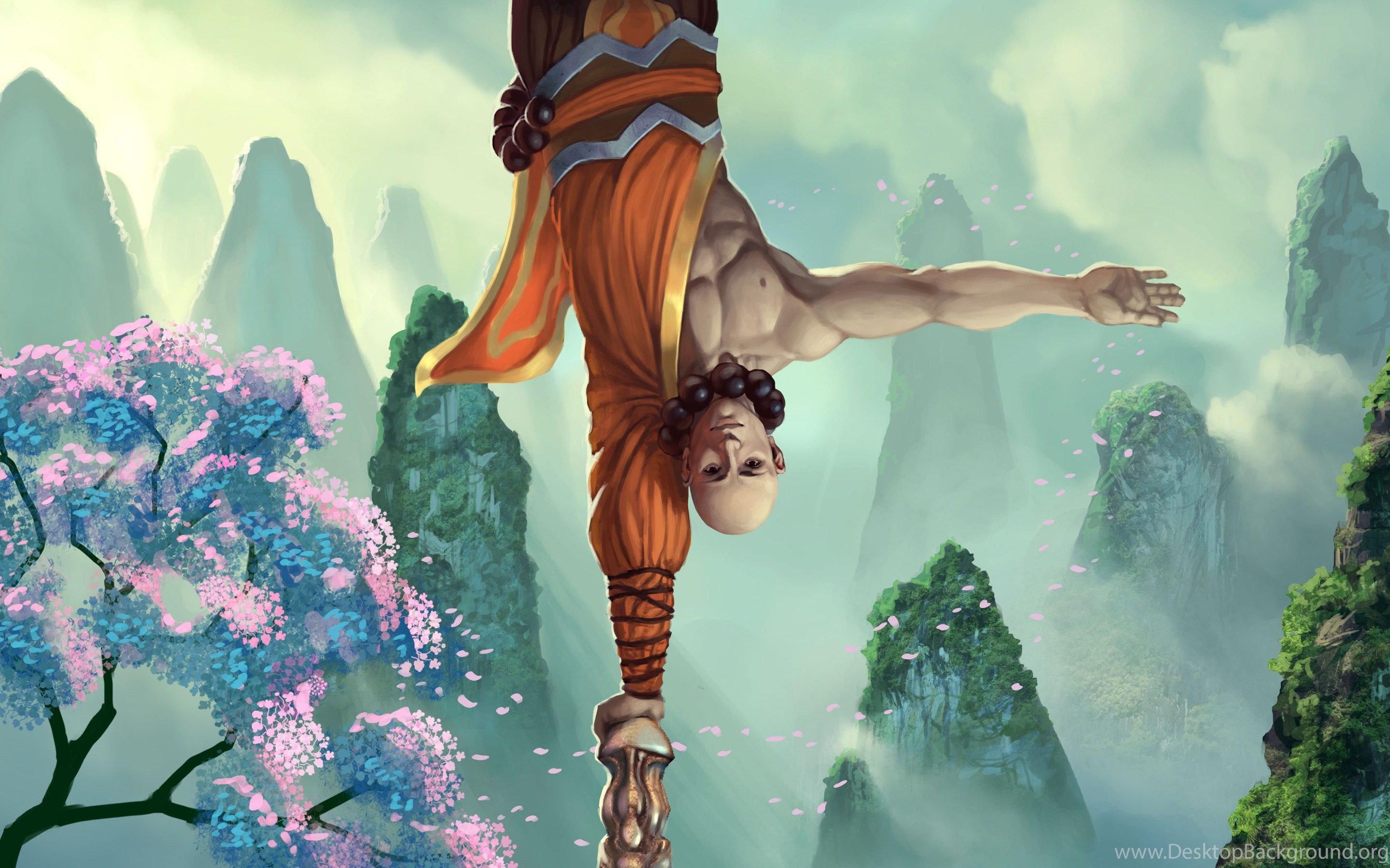 2880x1800 Warrior Monk Wallpaper