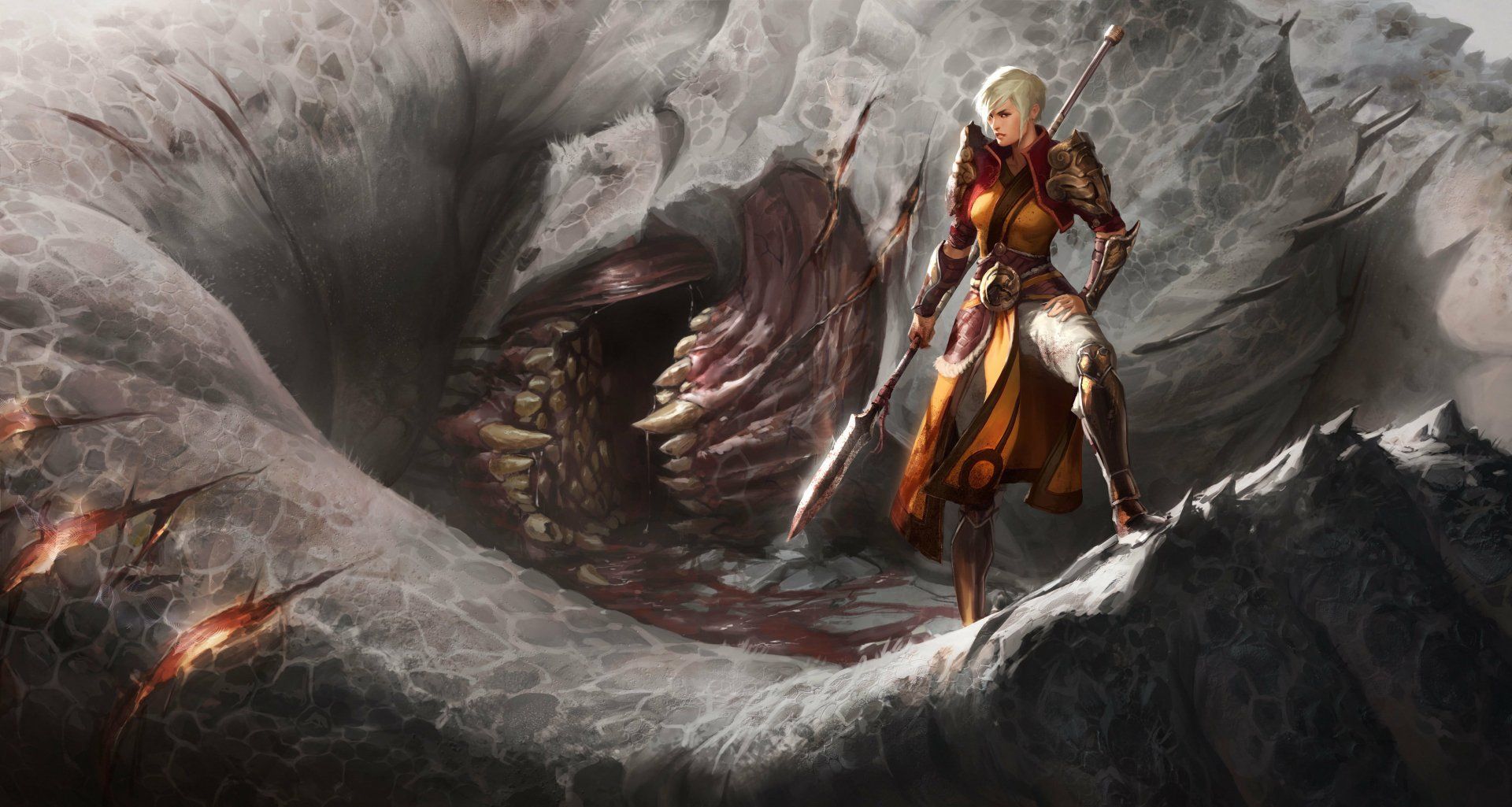 1920x1025 Diablo III Monk HD Wallpaper