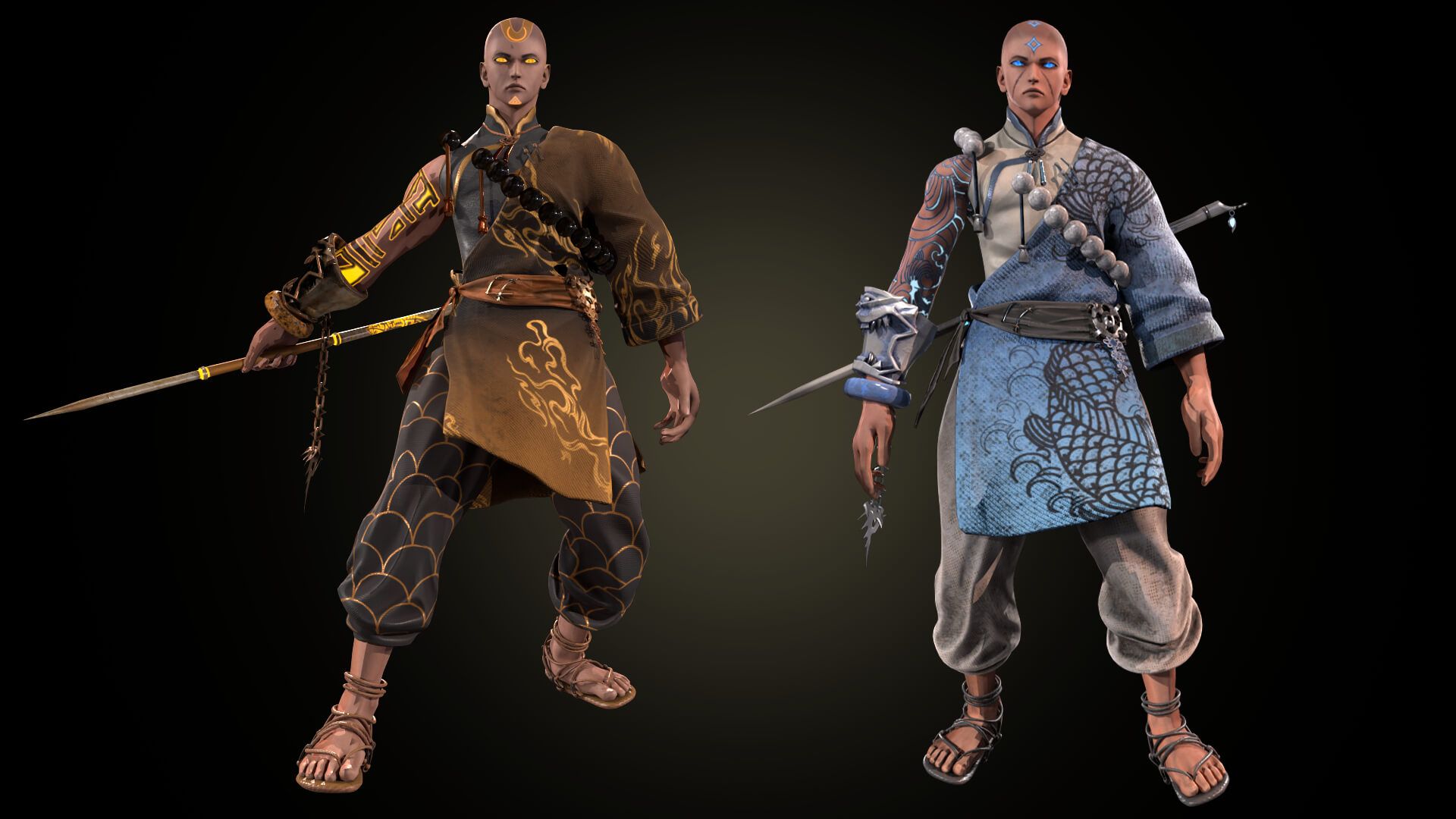 1920x1080 Warrior Monk Model