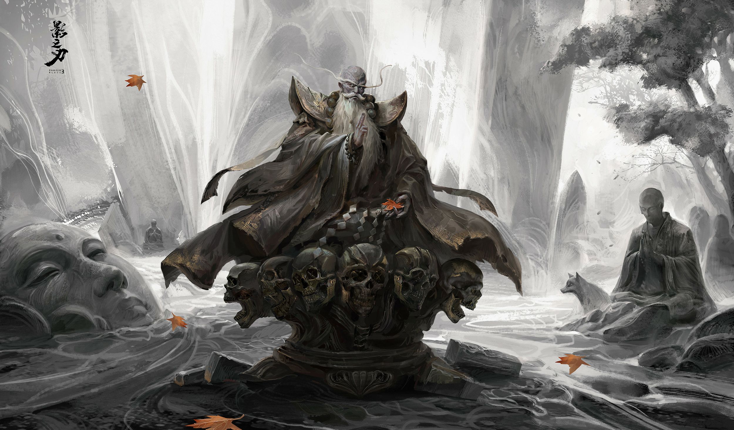 2500x1466 Epic Fantasy Shaman Monk HD Wallpaper