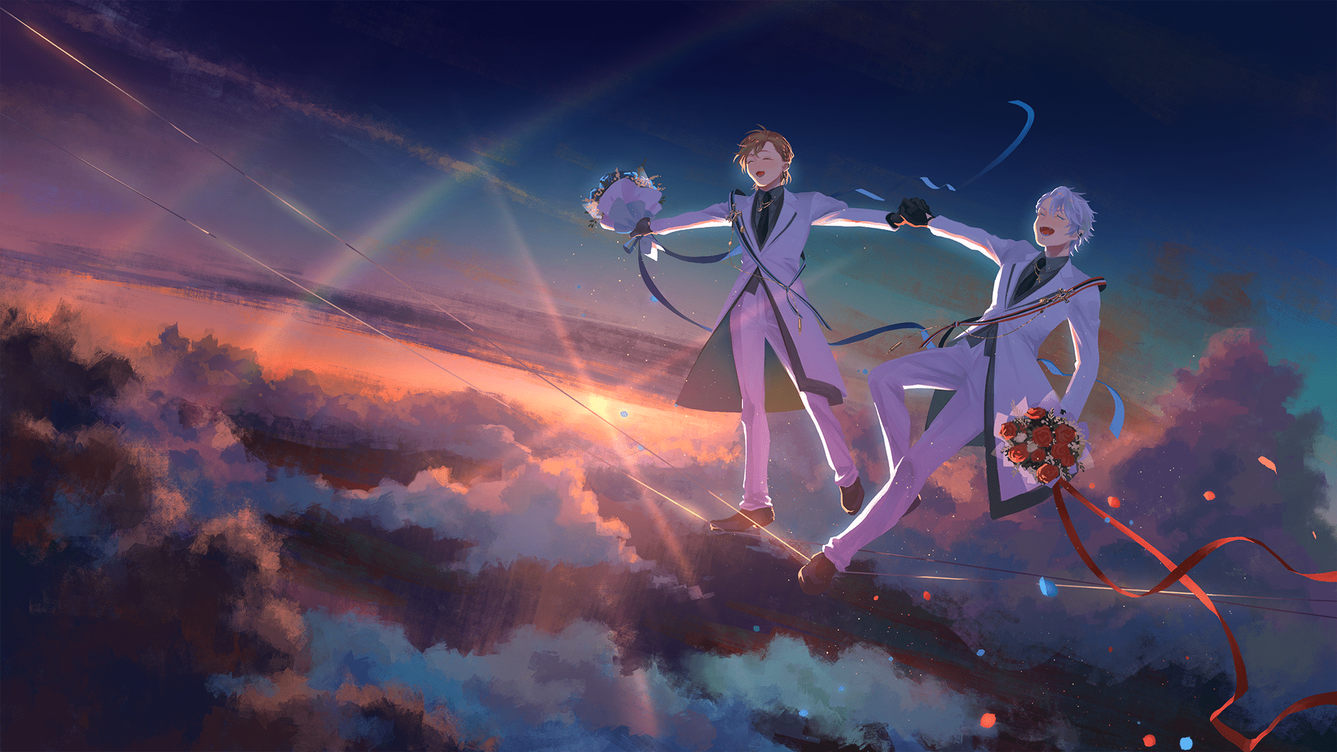 1920x1080 ChroNoiR 3rd Anniversary 灰 / Hueyo ART street