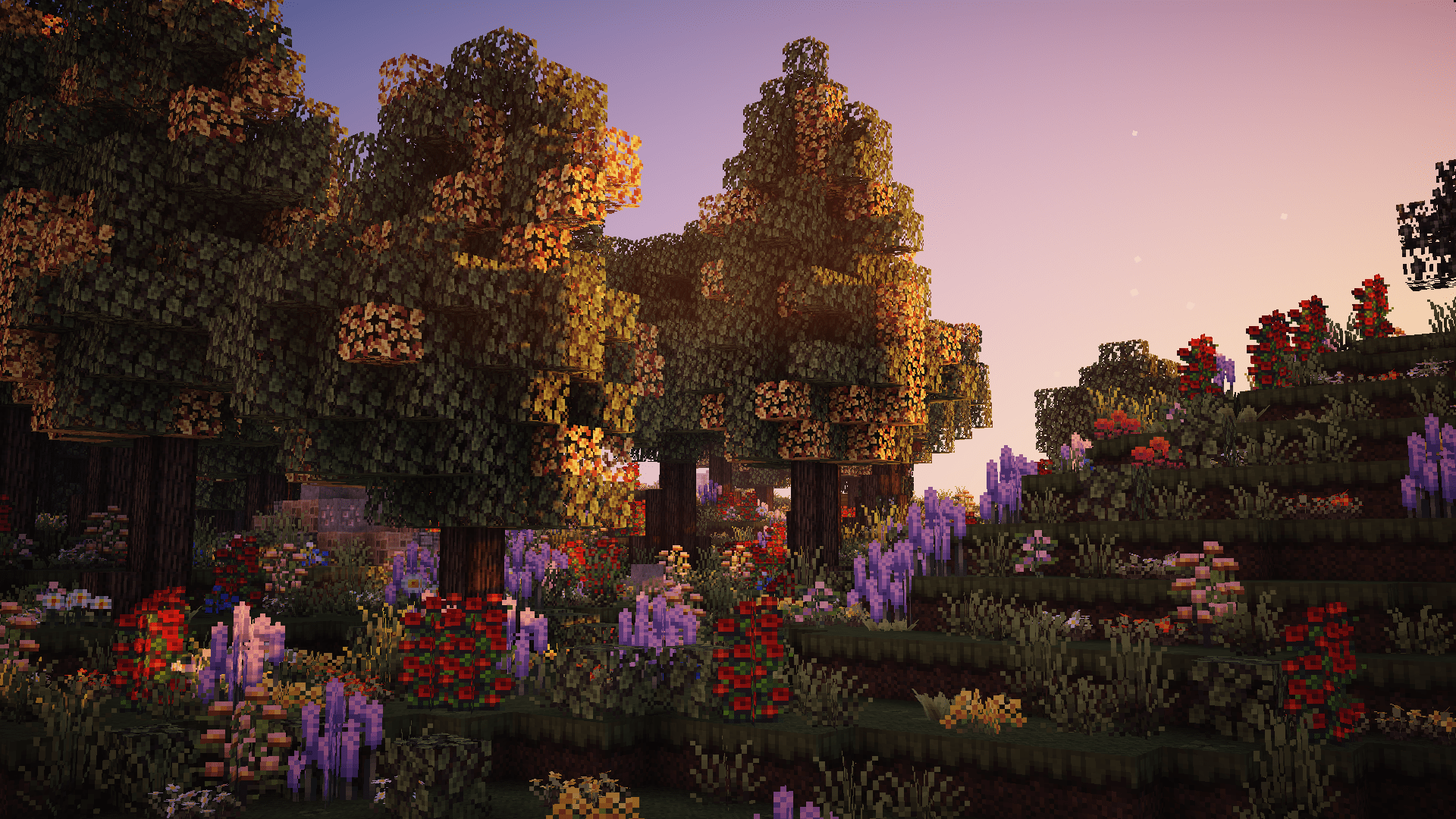 1920x1080 Minecraft Flowers Wallpaper