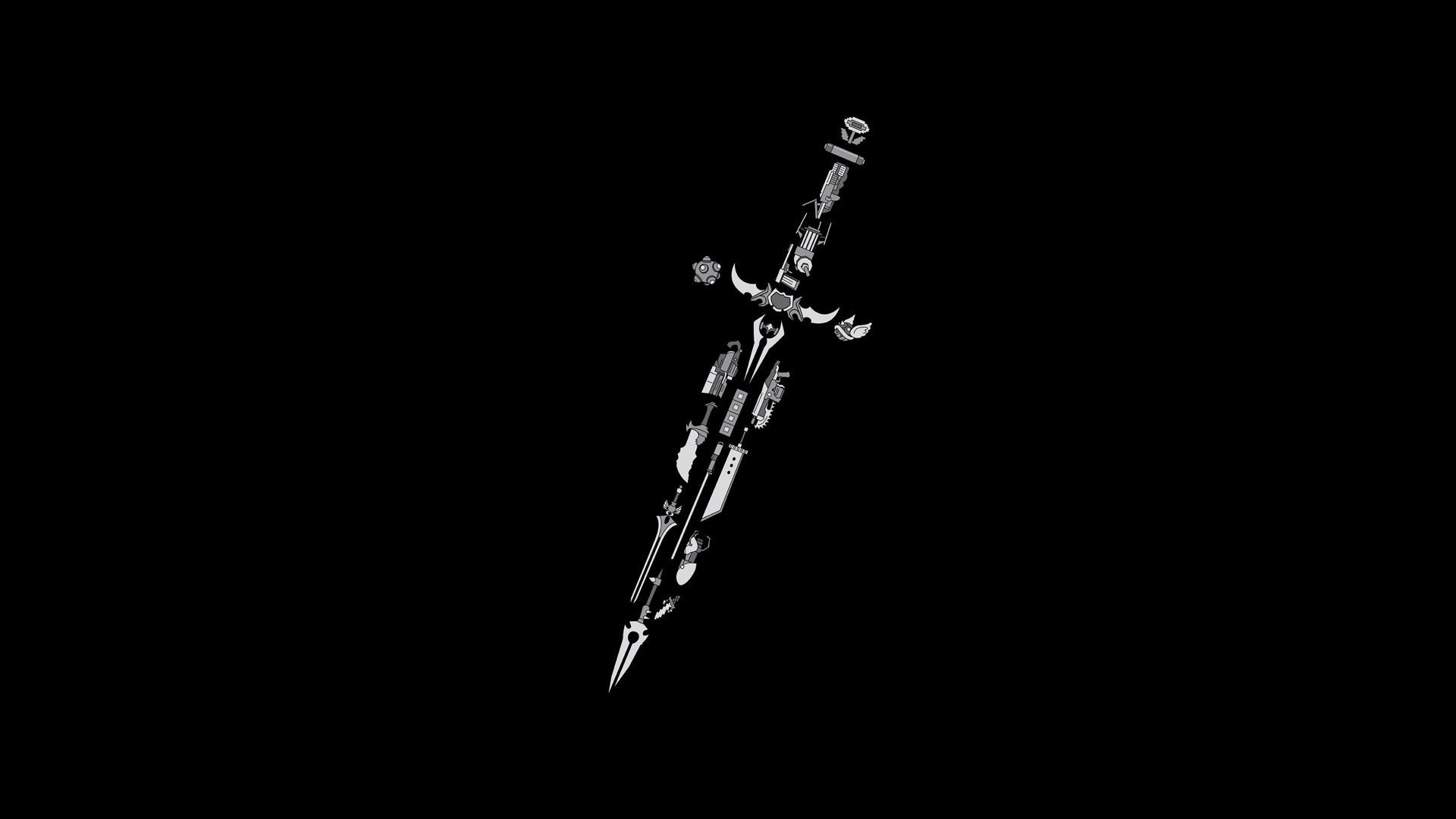 1920x1080 Black Sword Wallpaper
