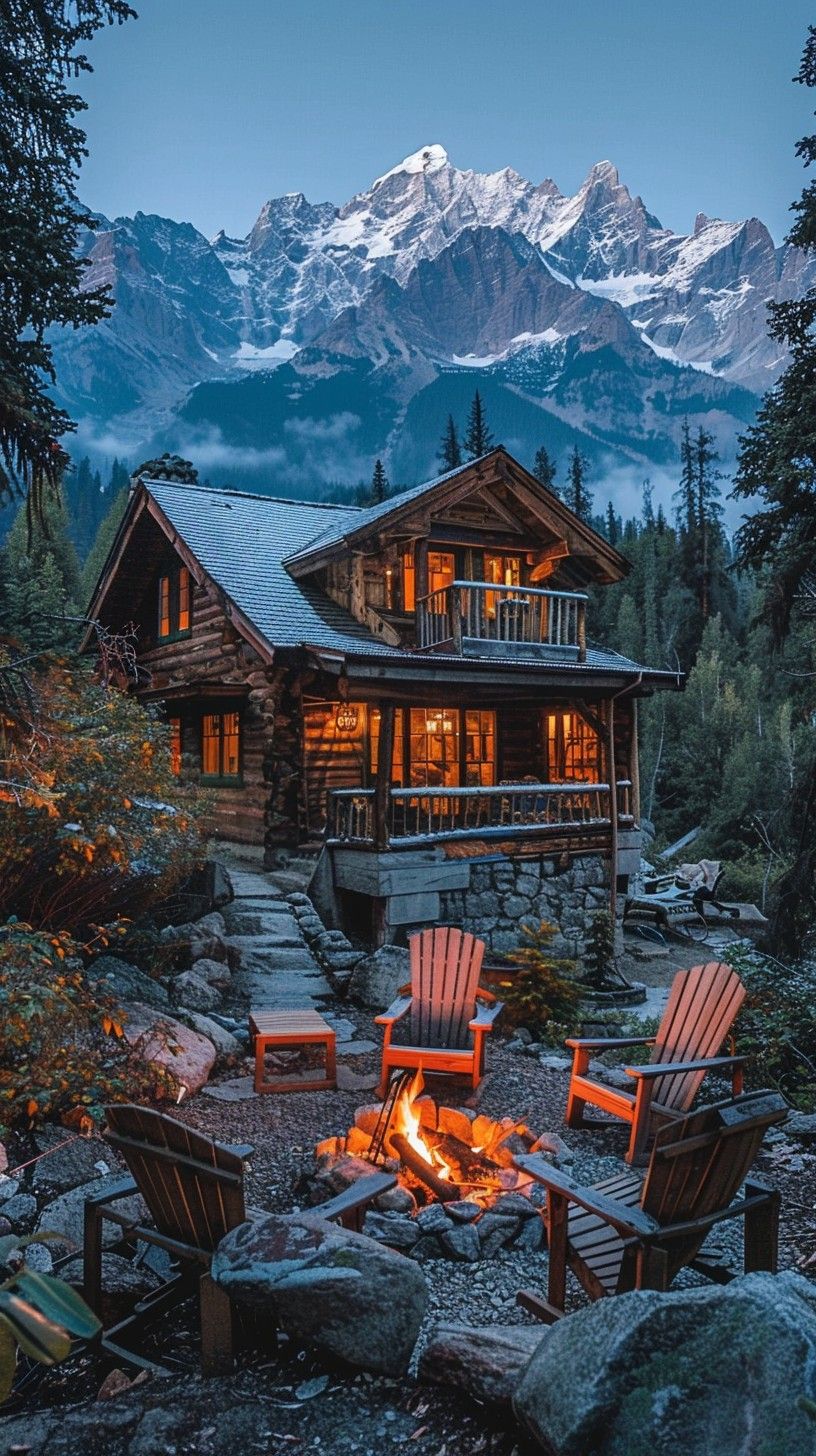 816x1456 Free Mountain Retreat Evening Image, Retreat, Evening
