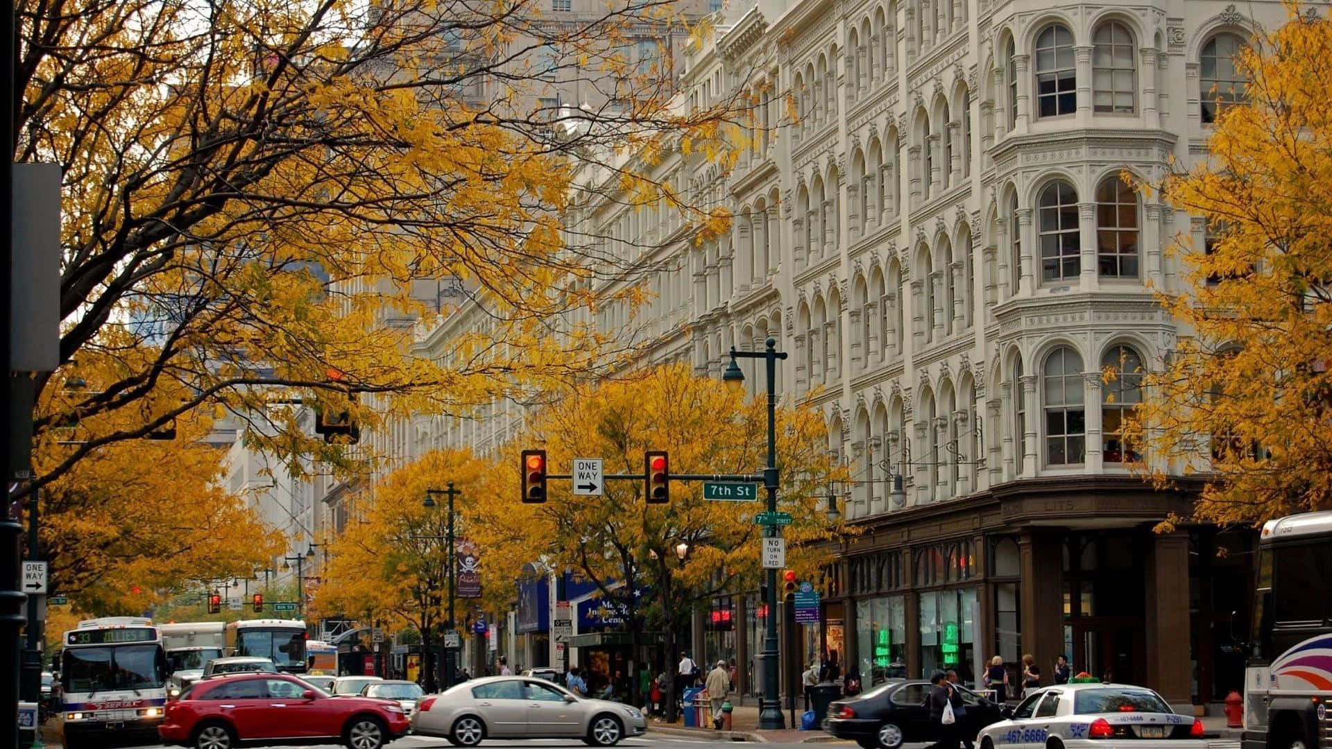 1920x1080 Download Fall City pictureque town in autumn Wallpaper