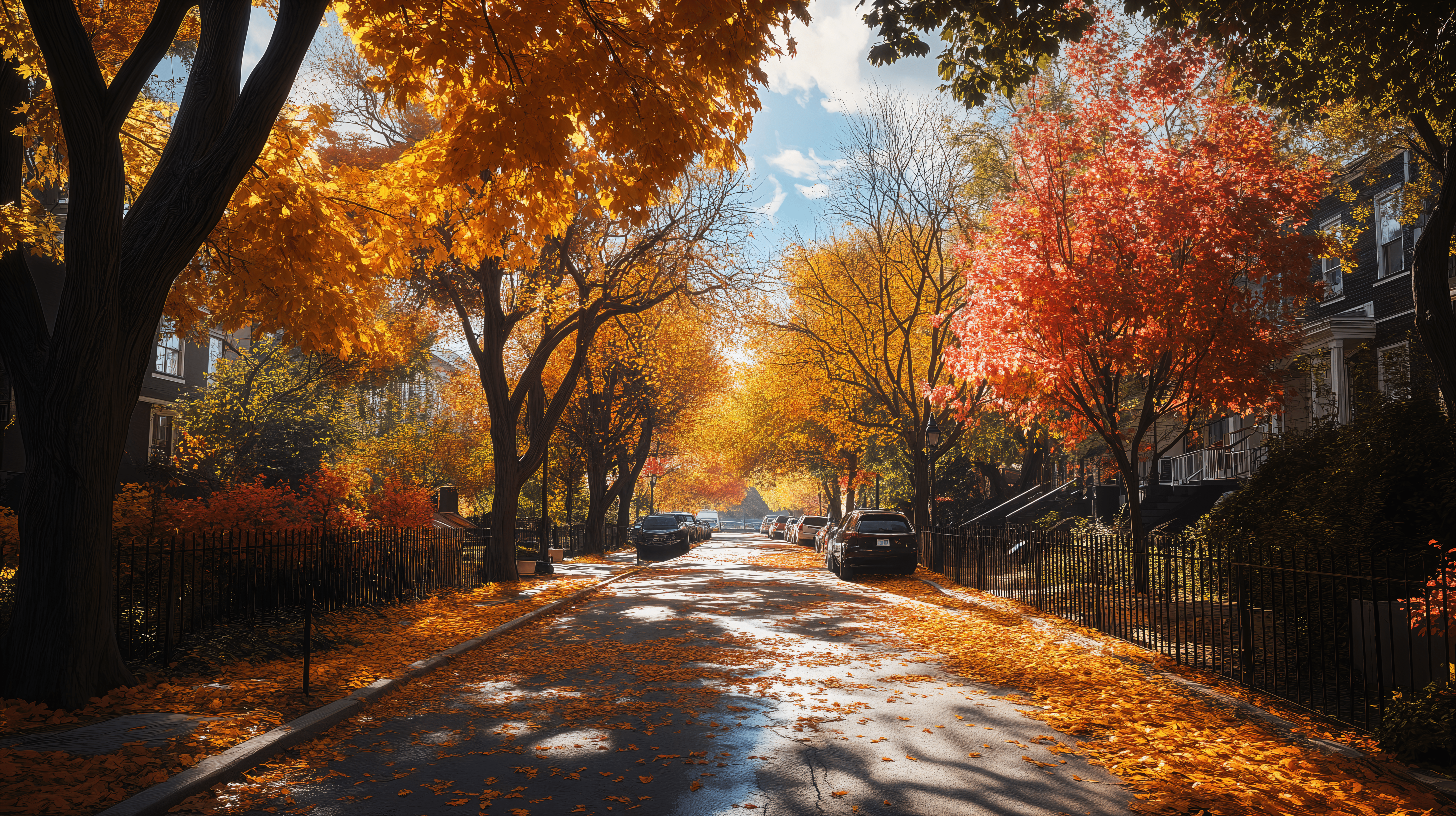 5824x3264 Stunning Fall Colors: 4K Ultra HD Wallpaper for Autumn Vibes
