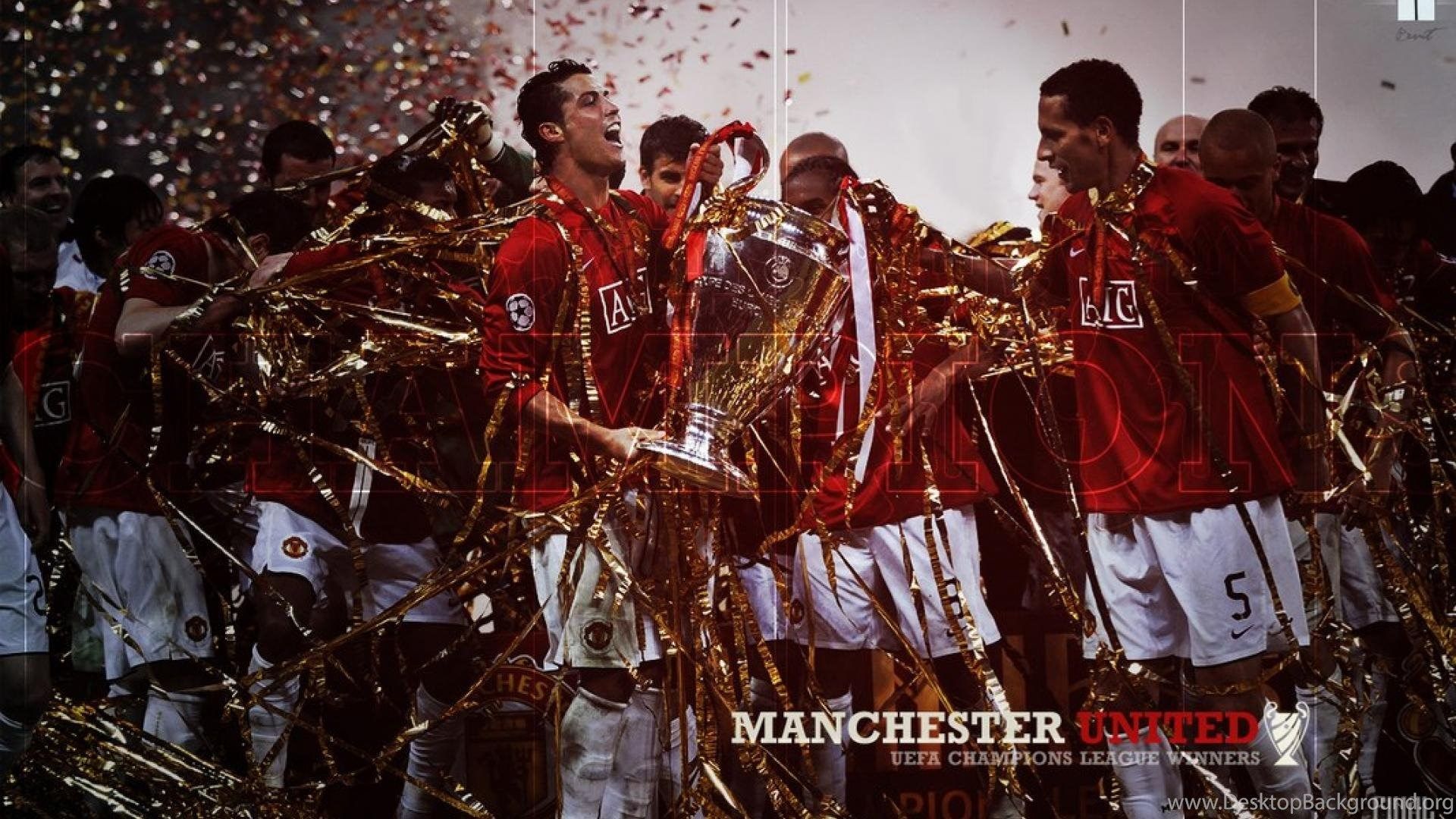 1920x1080 Manchester United Champions League Wallpaper