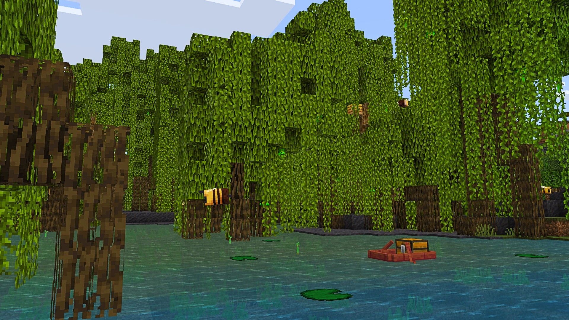 1920x1080 Mangrove Swamp Minecraft Wallpaper