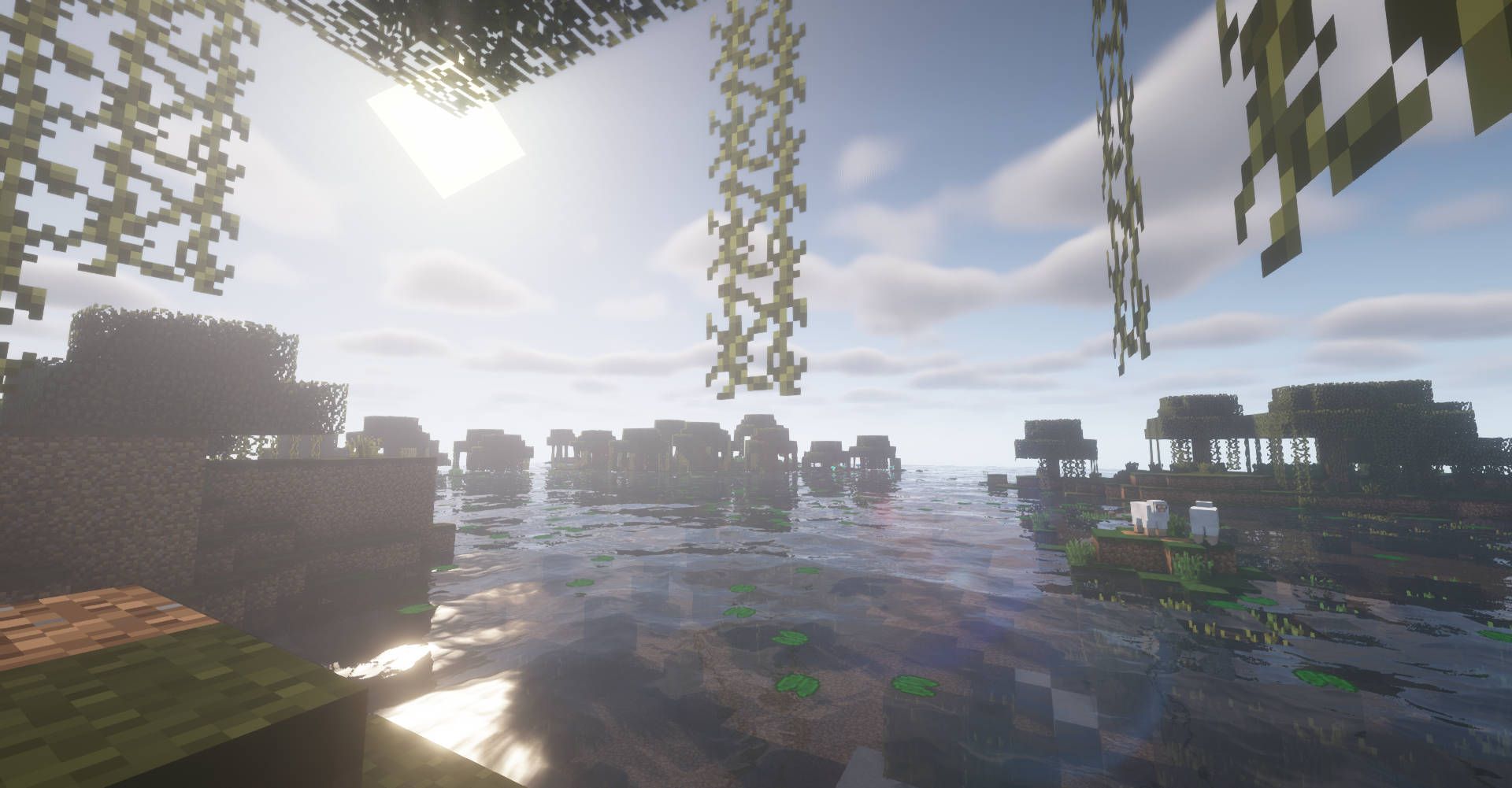 1920x1001 Download Beautiful Minecraft Swamp Wallpaper
