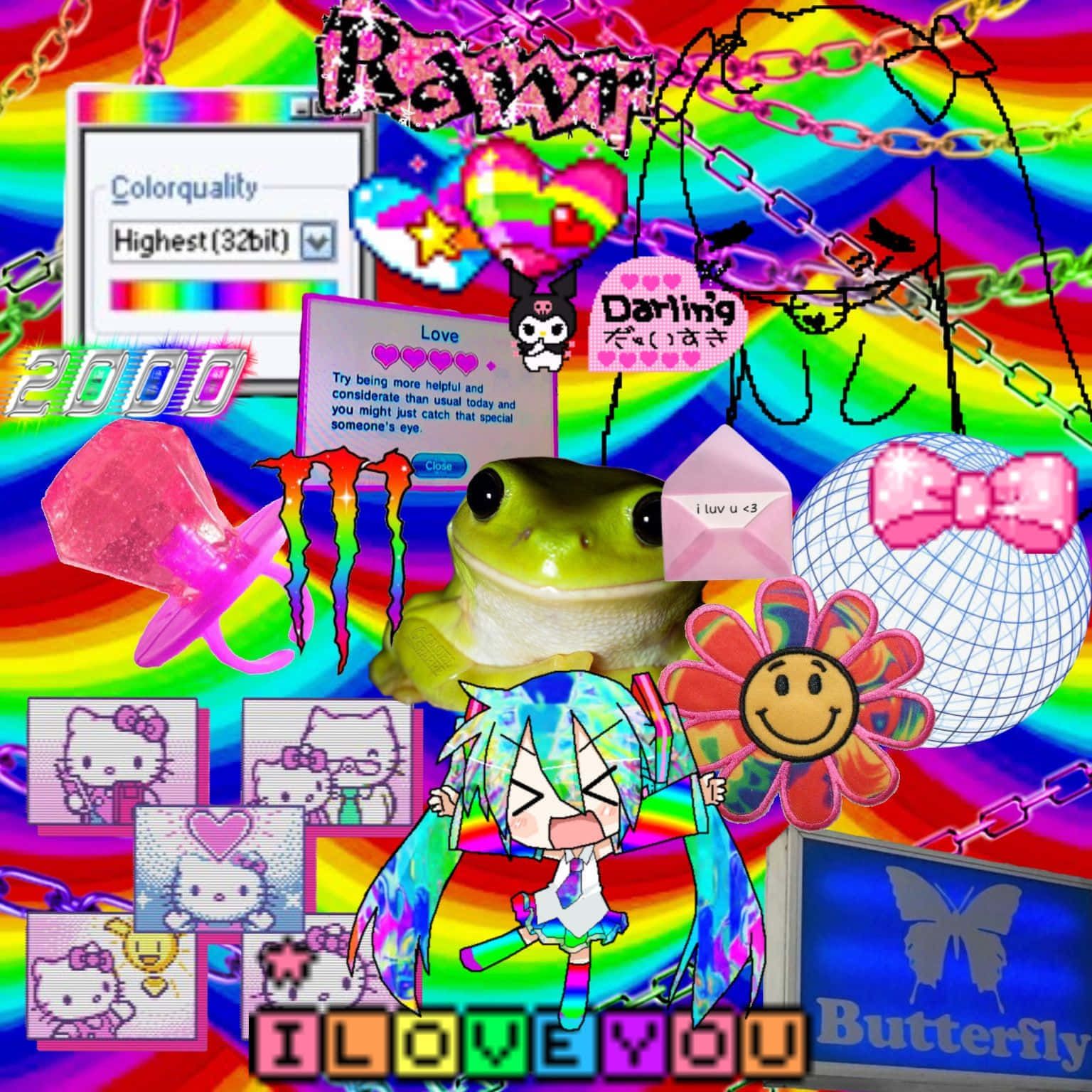 1536x1536 Download Weirdcore_ Nostalgia_ Collage_768px Wallpaper
