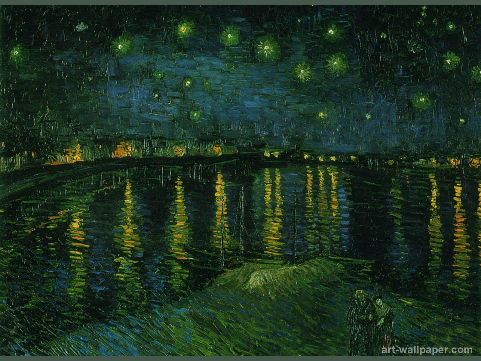 1600x1200 Vincent van gogh starry night wallpaper