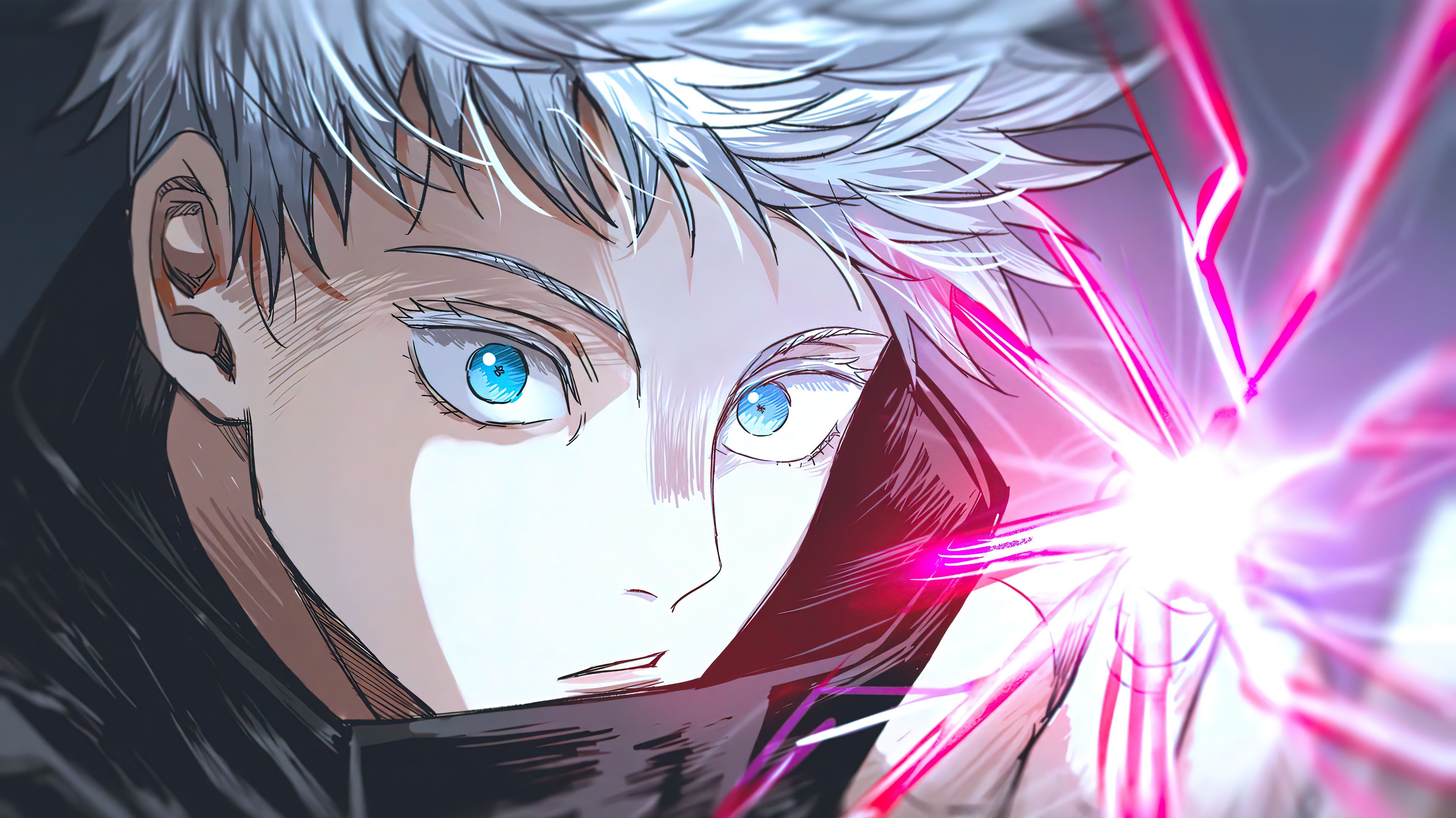 3840x2160 Satoru Gojo Red Reversal Jujutsu Kaisen Wallpaper 4K PC Desktop e