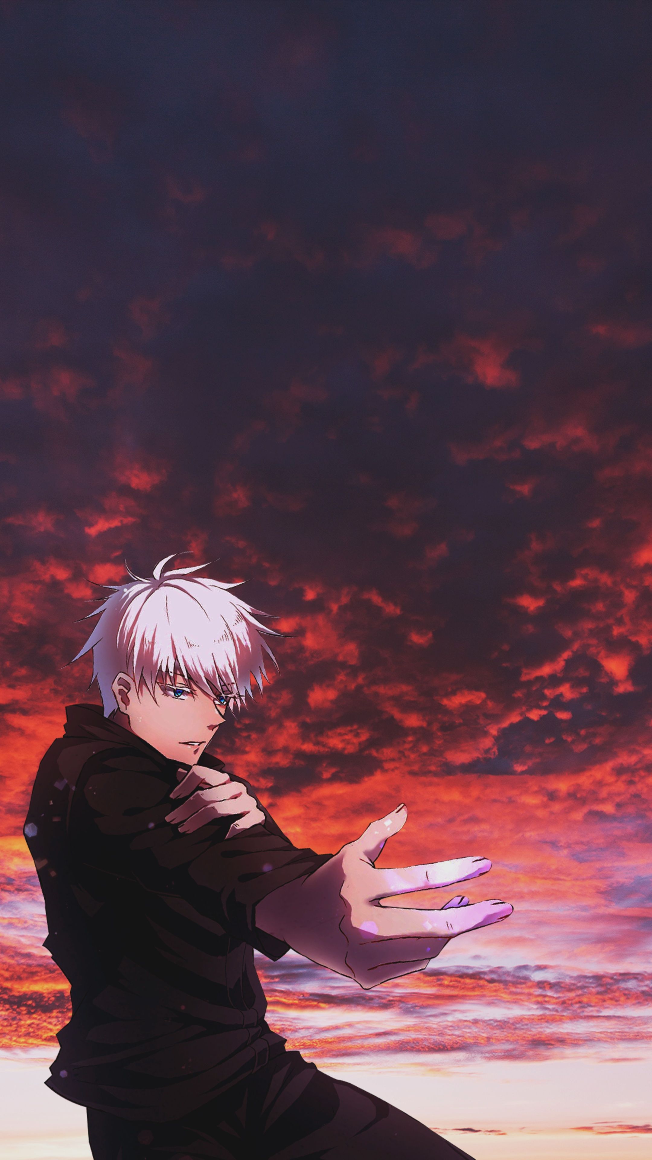2160x3840 Gojo Red Wallpaper