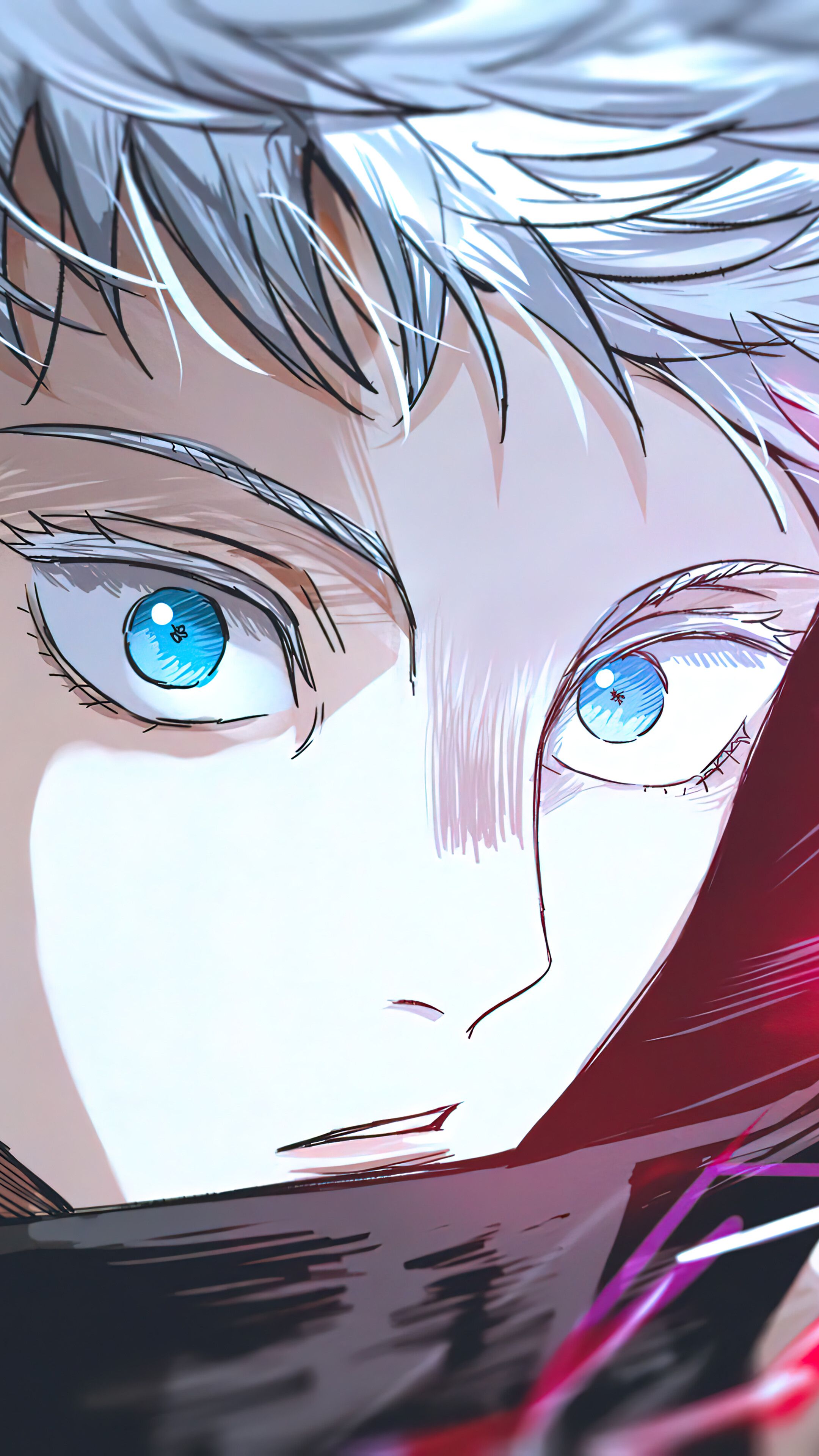 2160x3840 Satoru Gojo Red Reversal Jujutsu Kaisen Wallpaper iPhone Phone 4K e