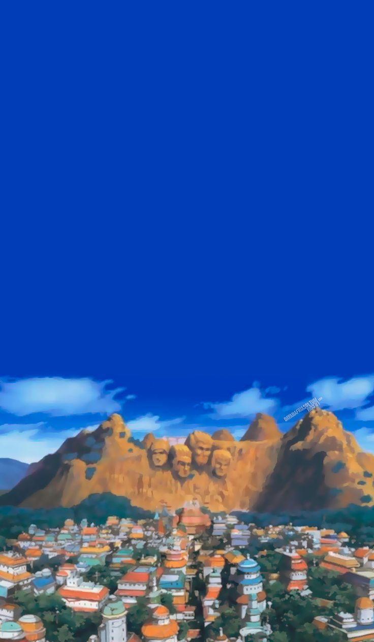 Hình nền phong cảnh Konoha Naruto 736x1264