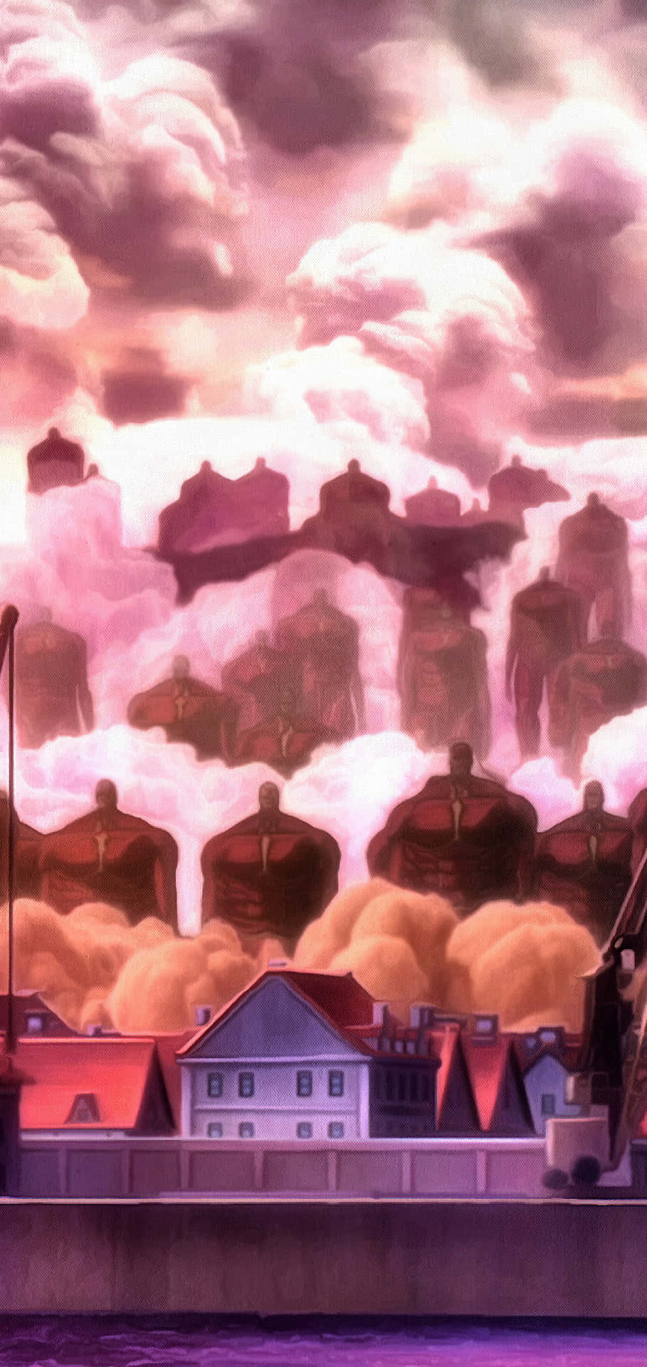 909x1920 Aesthetic Attack On Titan Wallpaper