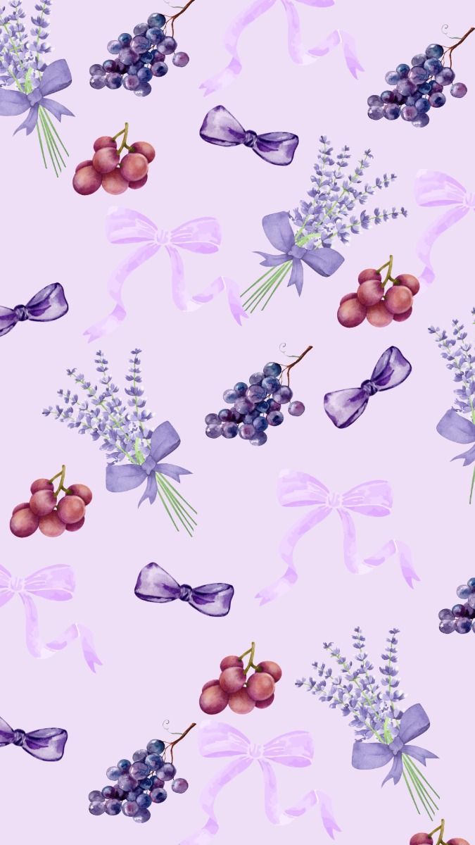 675x1200 coquette aesthetic purple bow wallpaper for iphone android hd