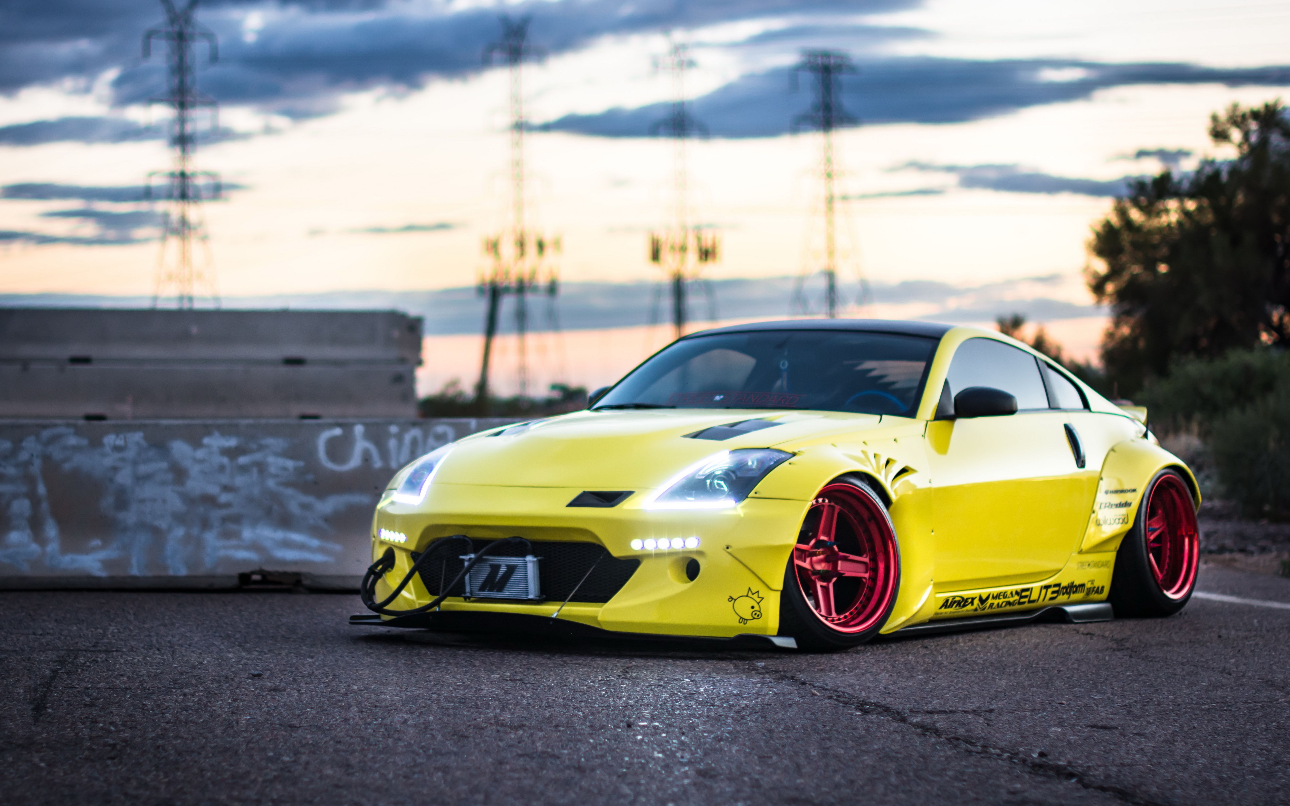 5295x3310 Wallpaper car, tuning, stance, nissan 350z, Rocket Bunny for mobile and desktop, section nissan, resolution 5295x3310