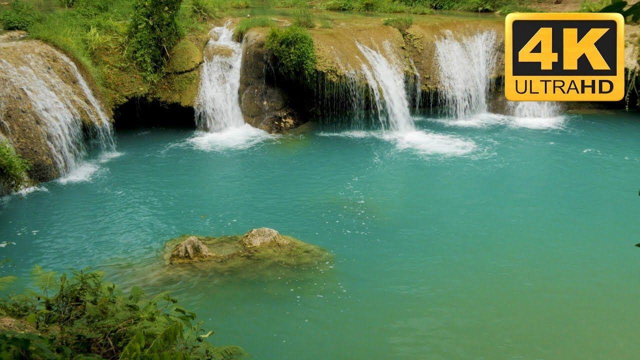 1280x720 Tropical Waterfall TV Wallpaper Background to Loop on 4K TVs