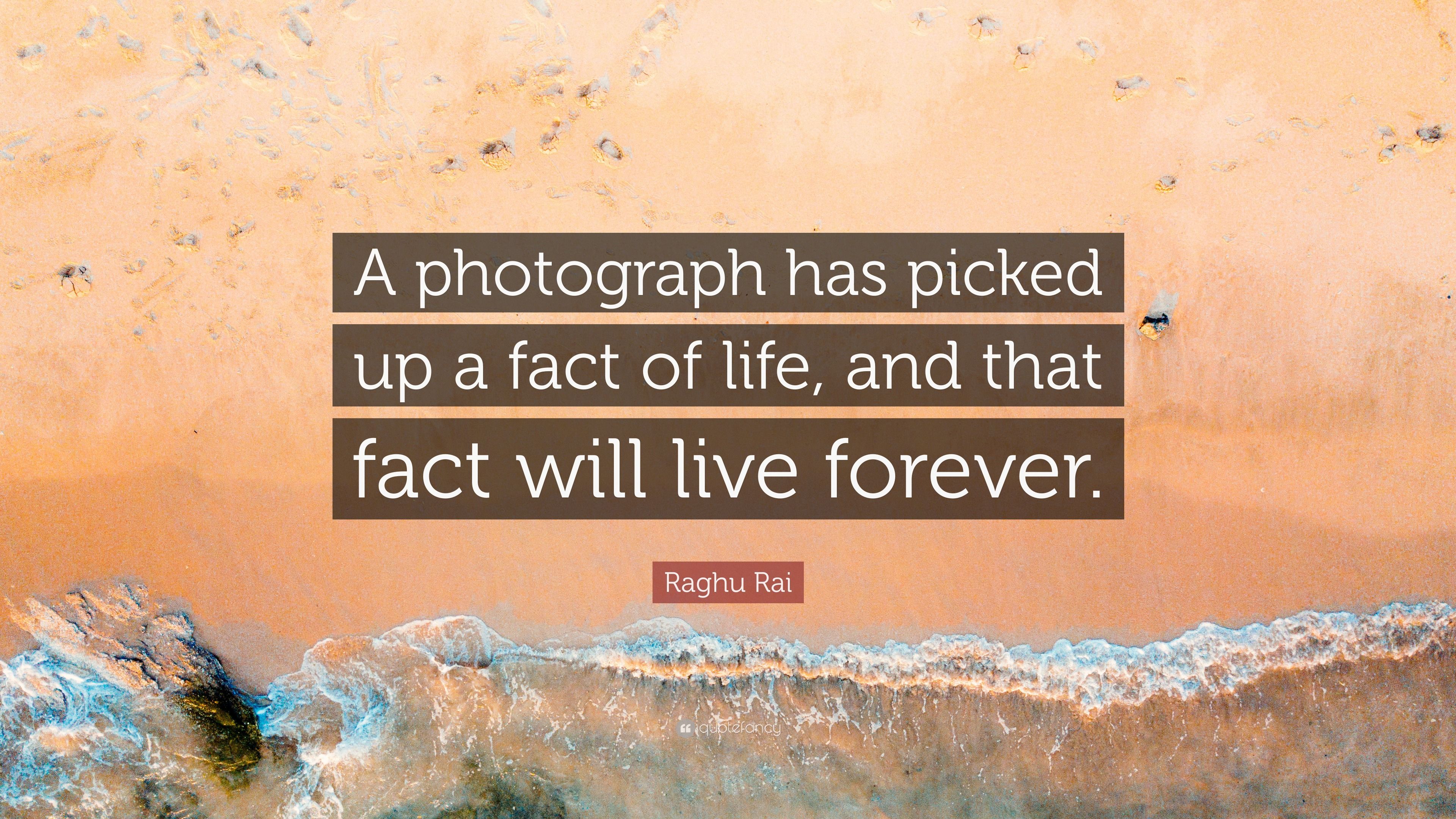 3840x2160 Raghu Rai Quote: “A photograph has picked up a fact of life, and that fact will