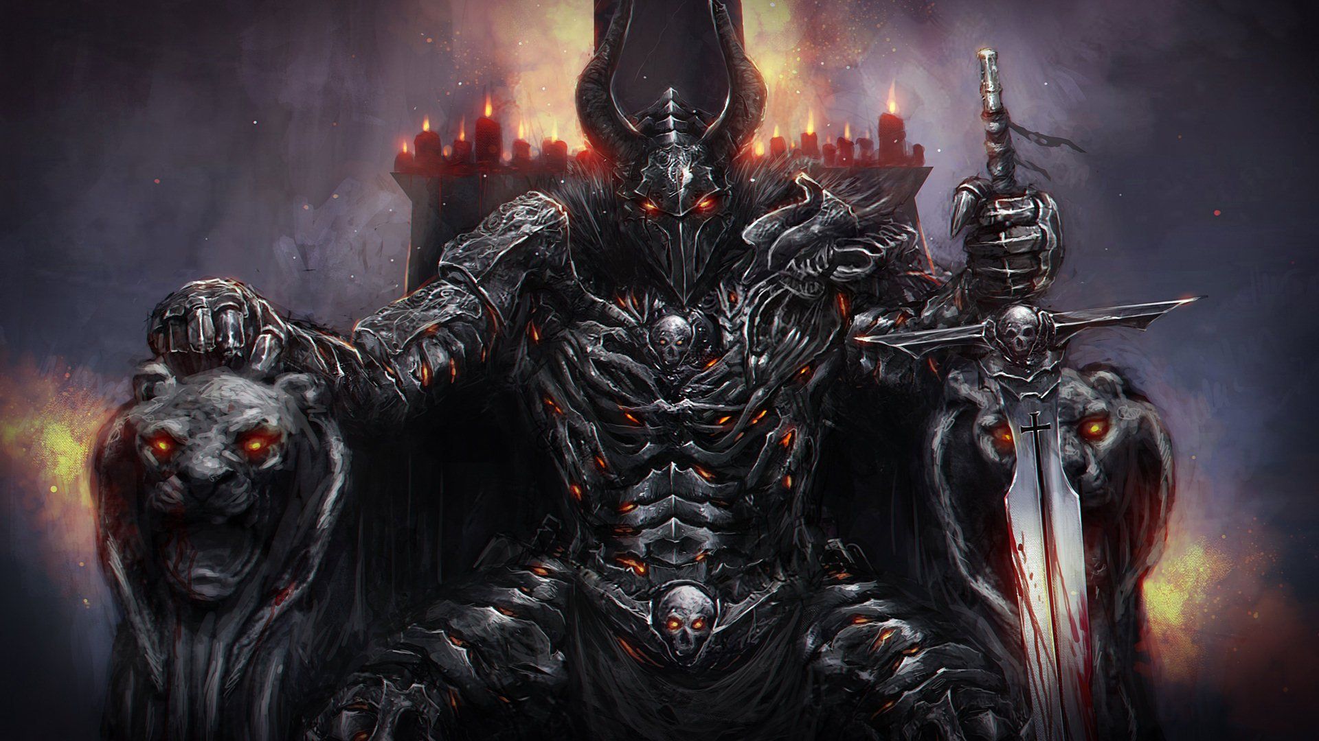 1920x1080 Fantasy Knight Dark High Definition Wallpaper 111536