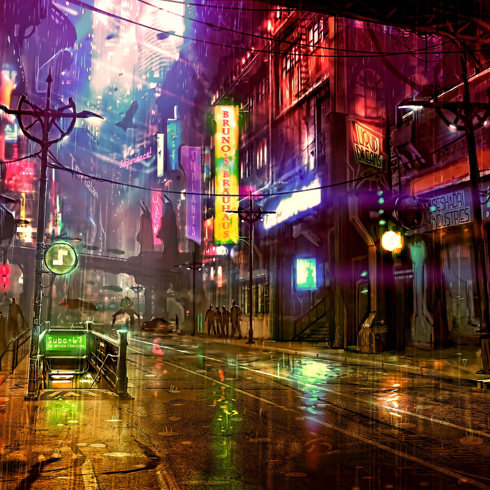 1920x1920 Download Explore the Future of Cyberpunk City