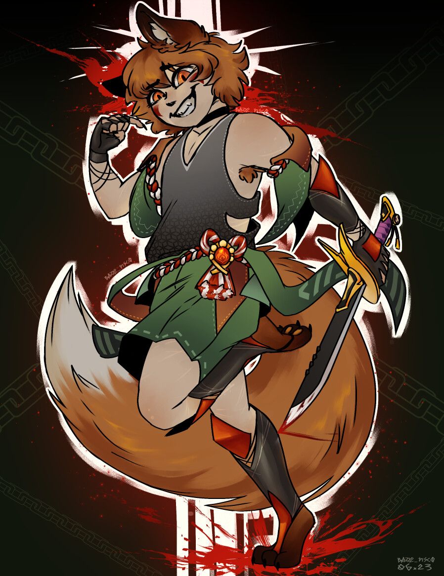 898x1166 Ren Hana + Genshin fanart