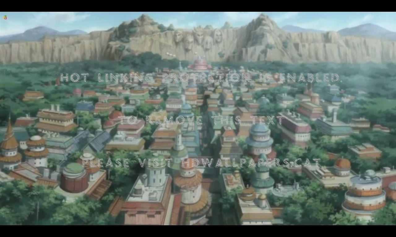 1280x768 hidden leaf village anime view naruto scene