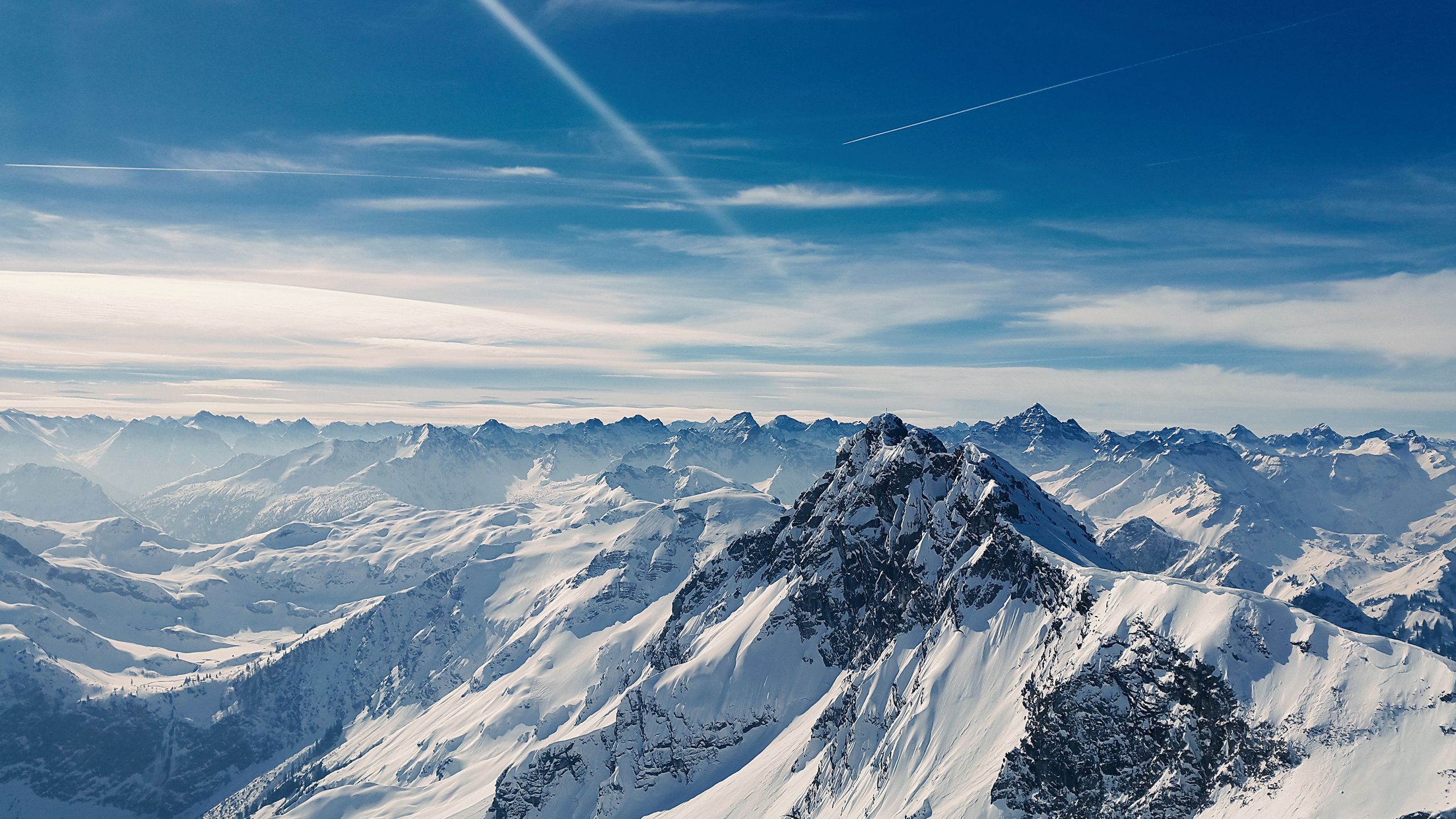 2560x1440 Mountain Peaks 2K Wallpaper x 1440 pxK
