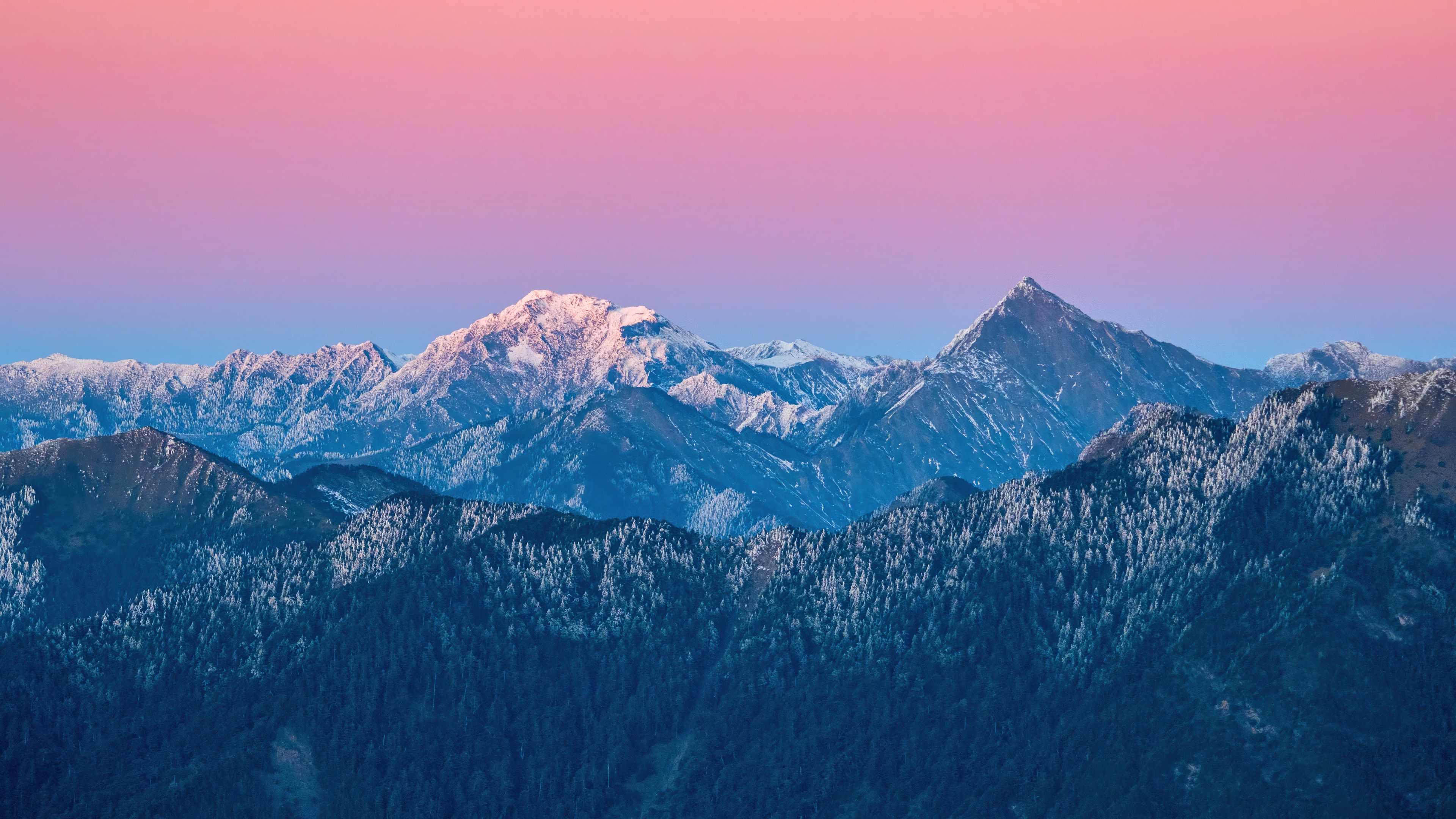 3840x2160 Mountain Sky Forest Scenery Wallpaper 4K HD PC i