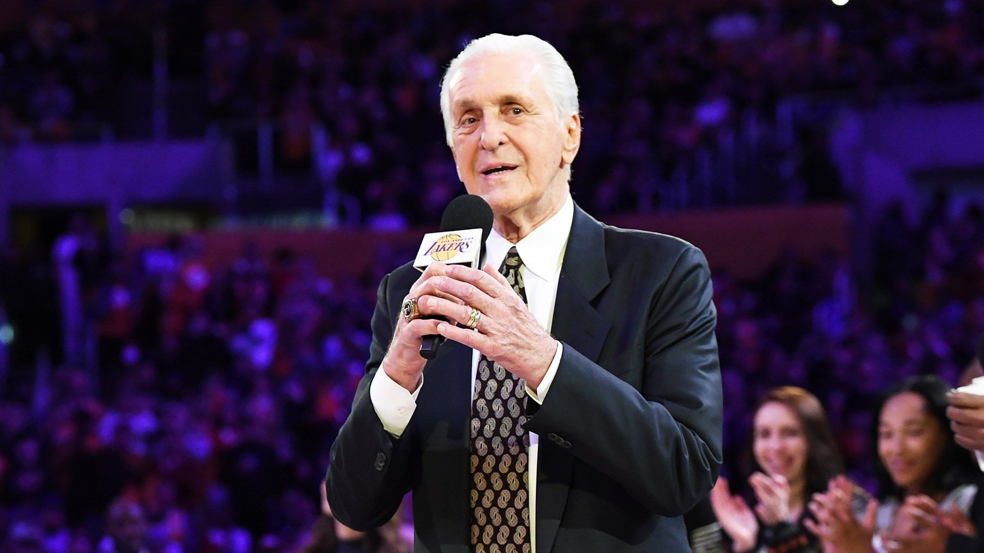 1920x1080 Lakers to honor Hall of Fame coach Pat Riley with statue unveiling against Celtics
