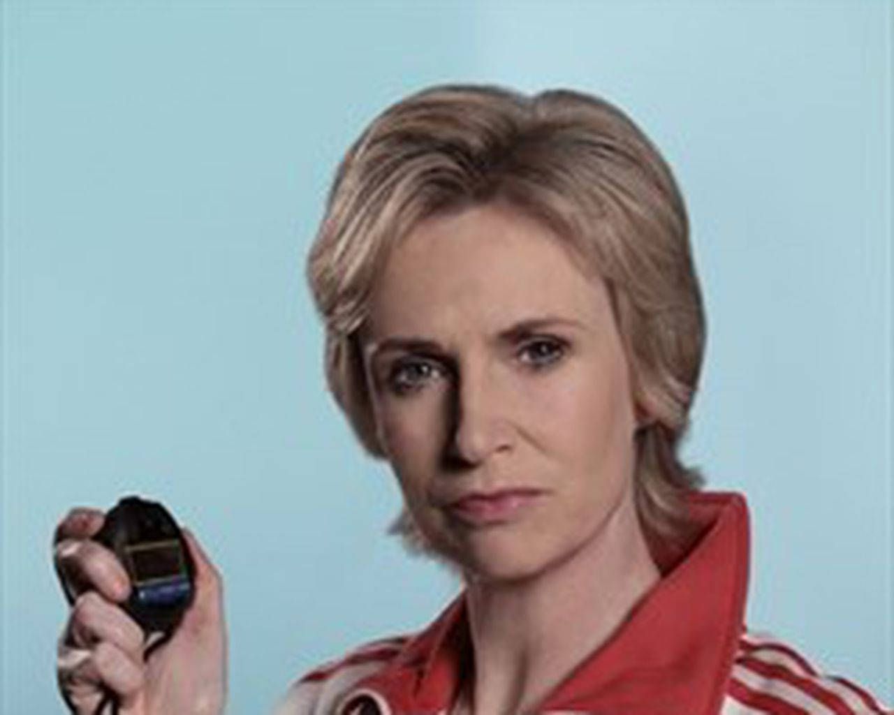 1280x1024 Download Jane Lynch Sue Sylvester Stopwatch Wallpaper