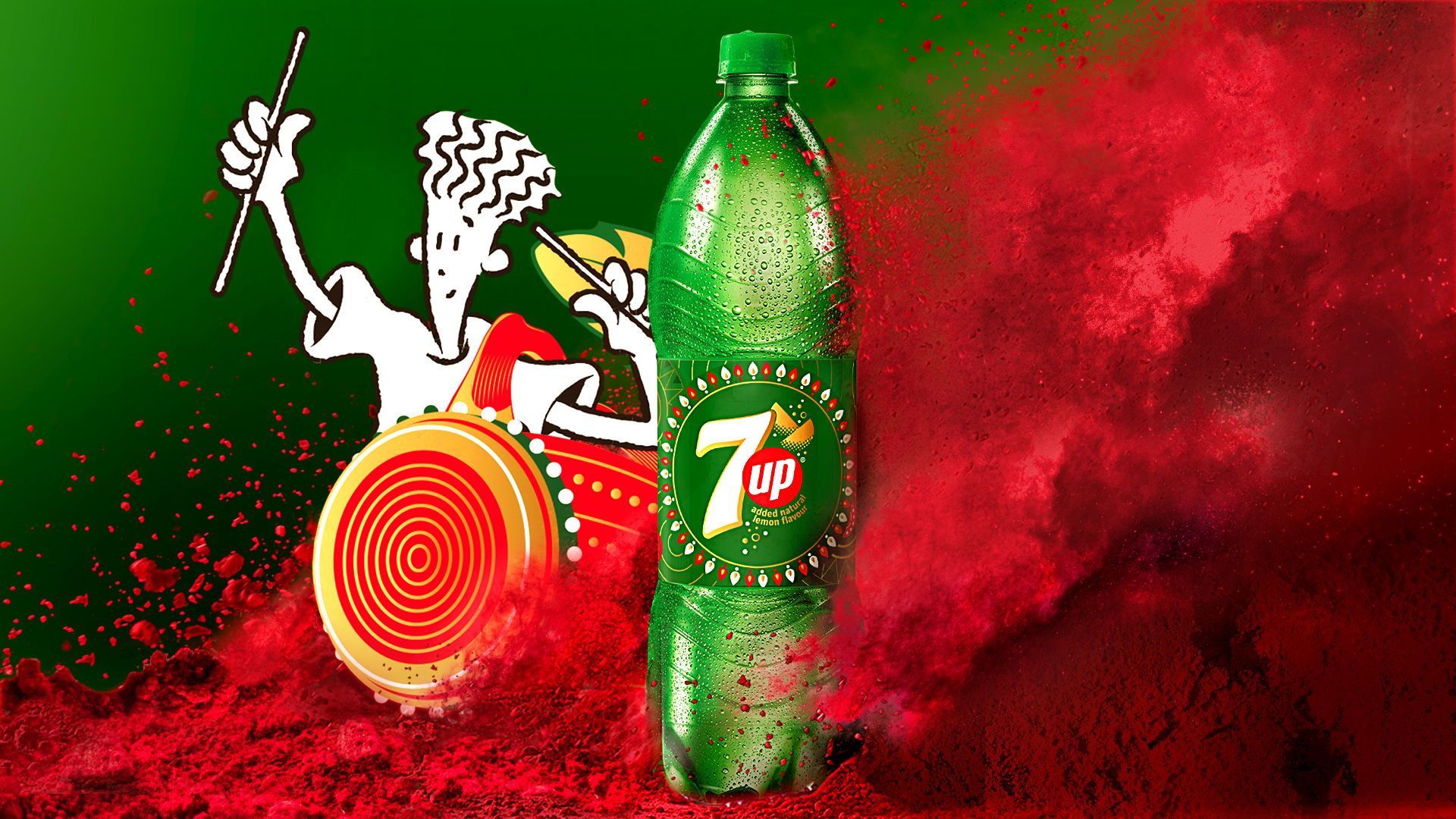 1920x1080 Fido Dido Plays Some Sick Beats On Limited Edition Durga Puja 7 UP Bottles