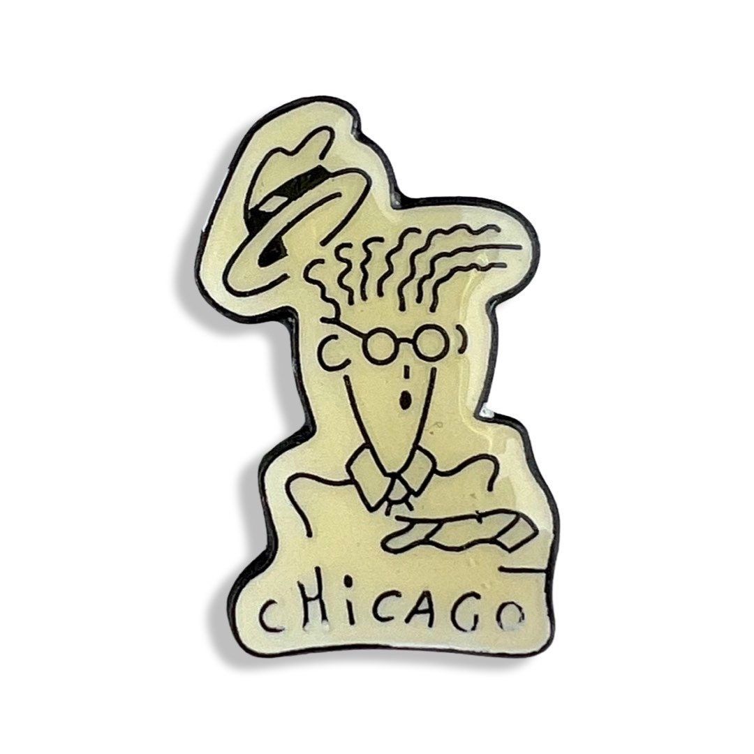 1080x1080 Vintage Fido Dido 7UP Chicago Pin Badge 90s Aesthetic Small Gift for 90s Fan Stocking Stuffer Idea Child of the 90s small Gift
