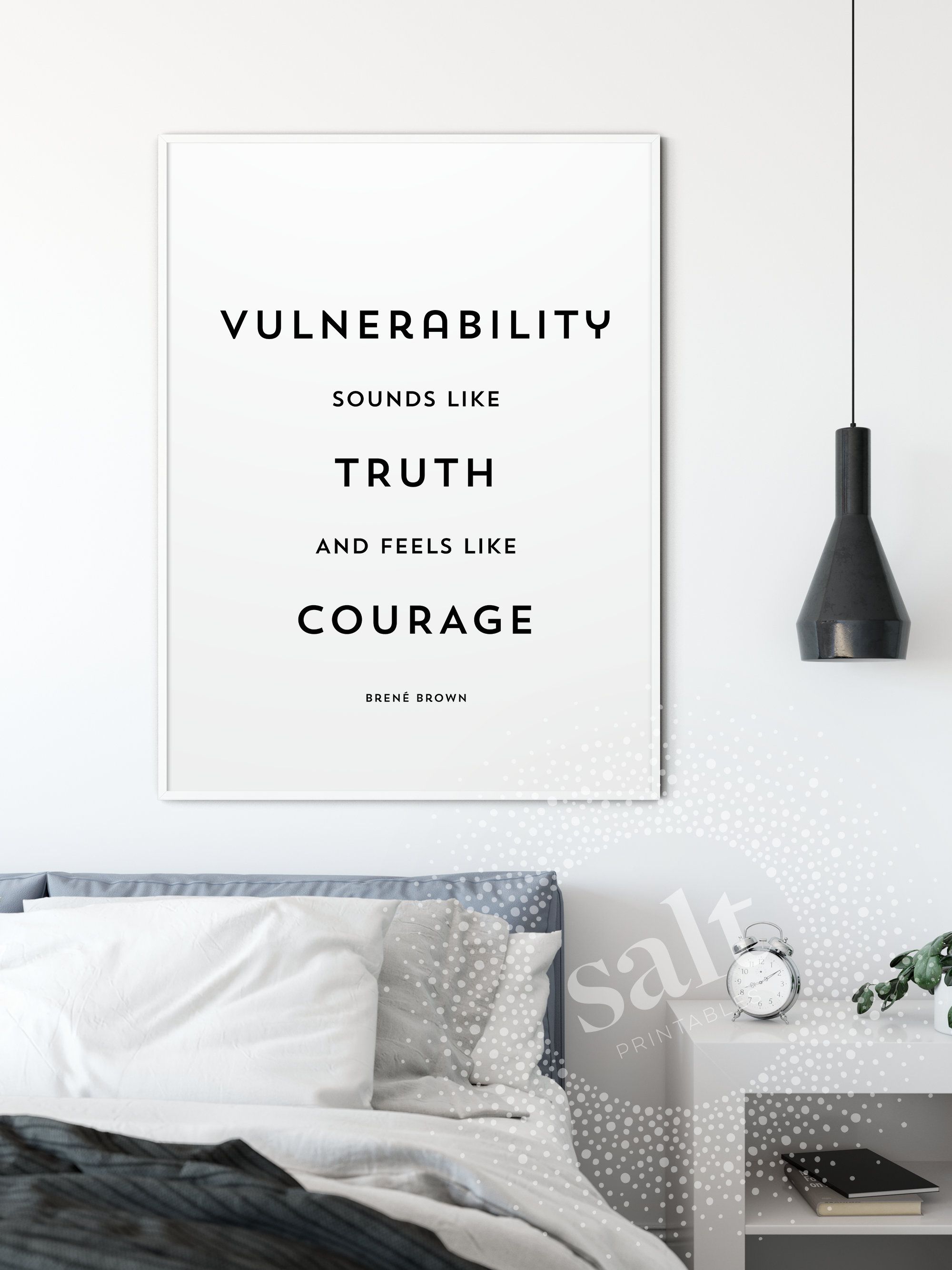 2000x2667 Vulnerability Sounds Like Truth. Brené Brown Quote, Empowering, Wall Art, Daring Greatly, Inspirational, Motivational, House Warming