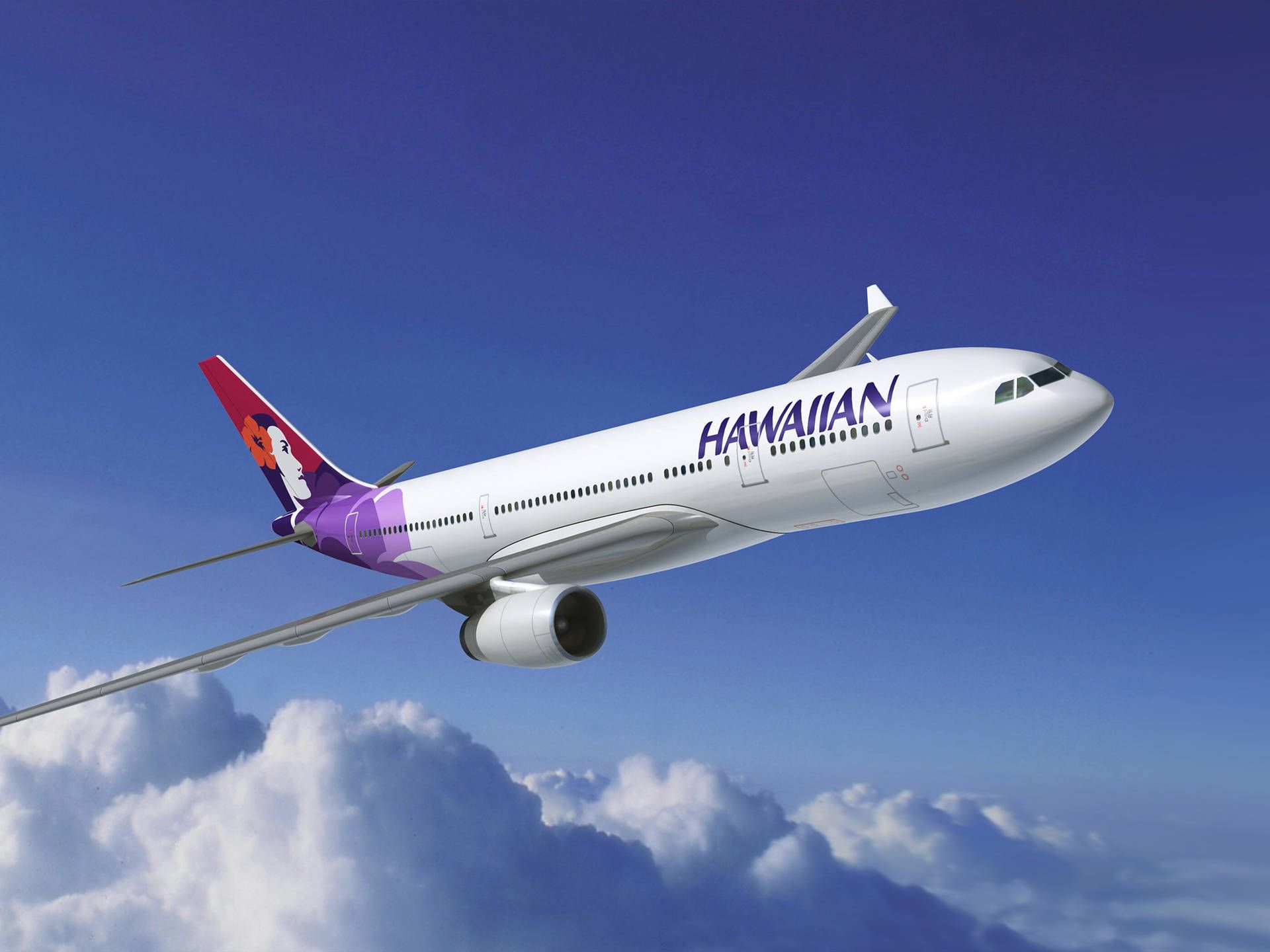 1920x1440 Download Hawaiian Airlines Plane Flying Wallpaper
