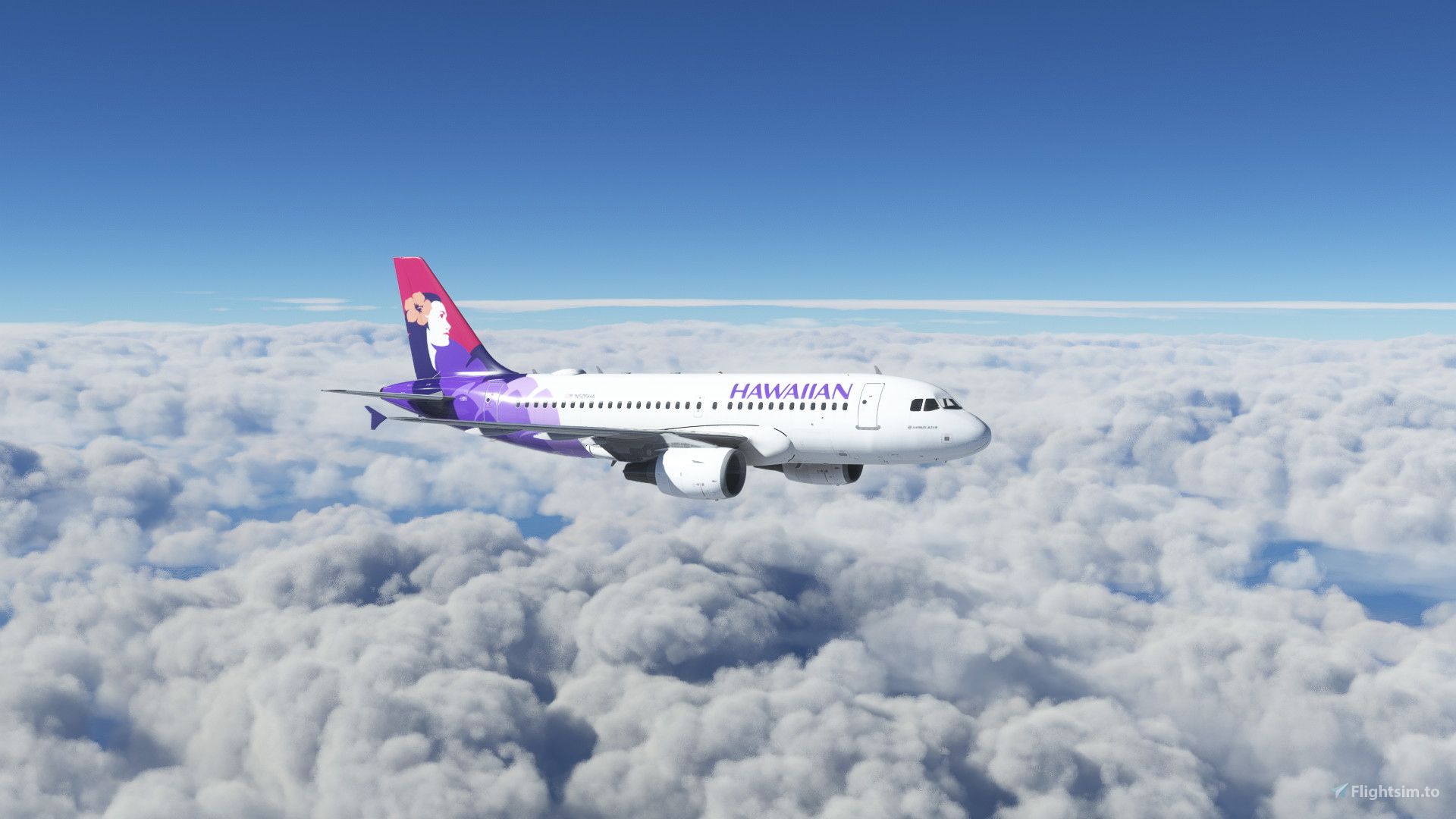 1920x1080 Hawaiian Airlines Fictional A319 Livery Liveries for MSFS