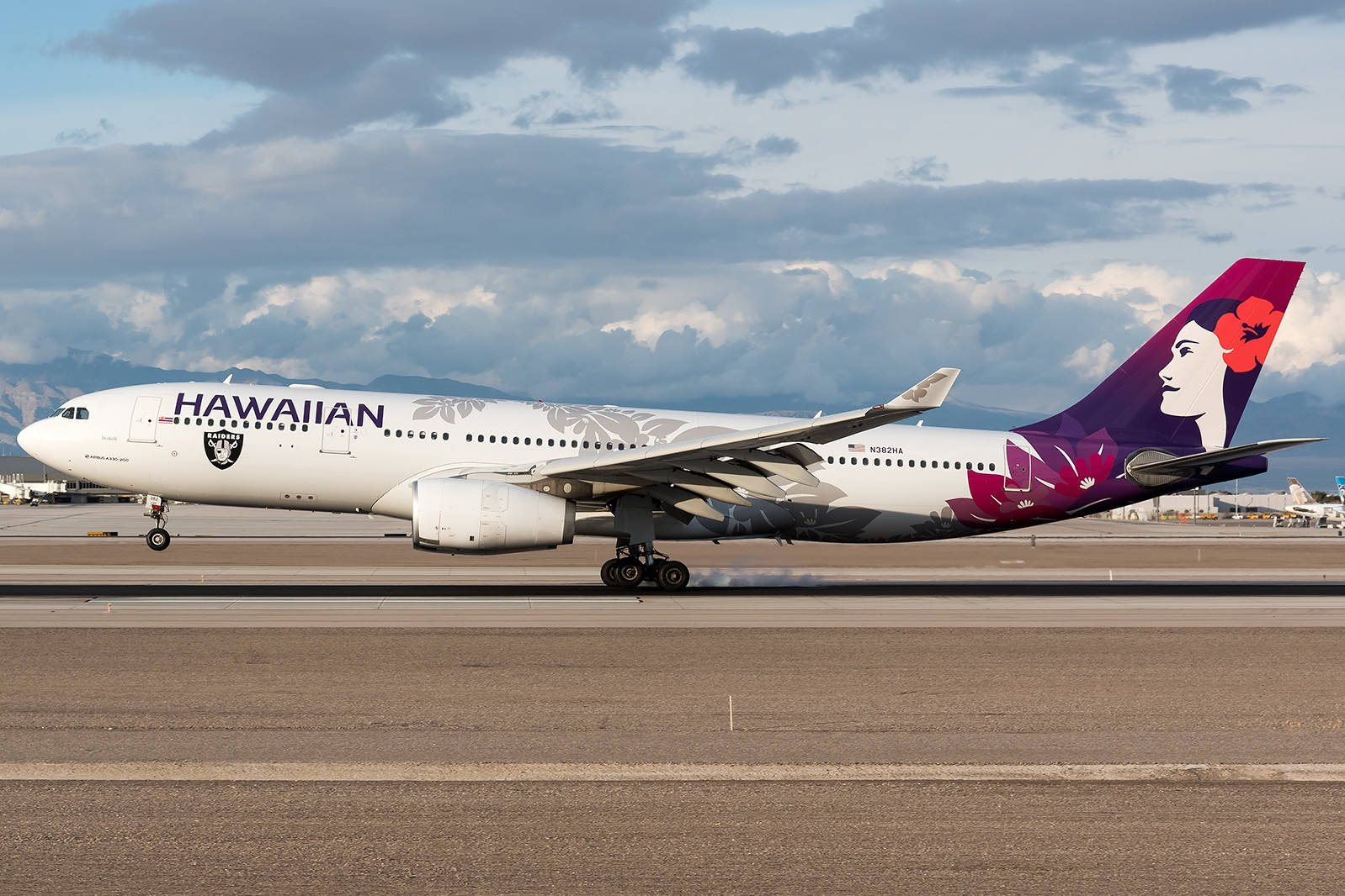 1598x1066 Download Ground View Of A Hawaiian Airlines Plane Wallpaper