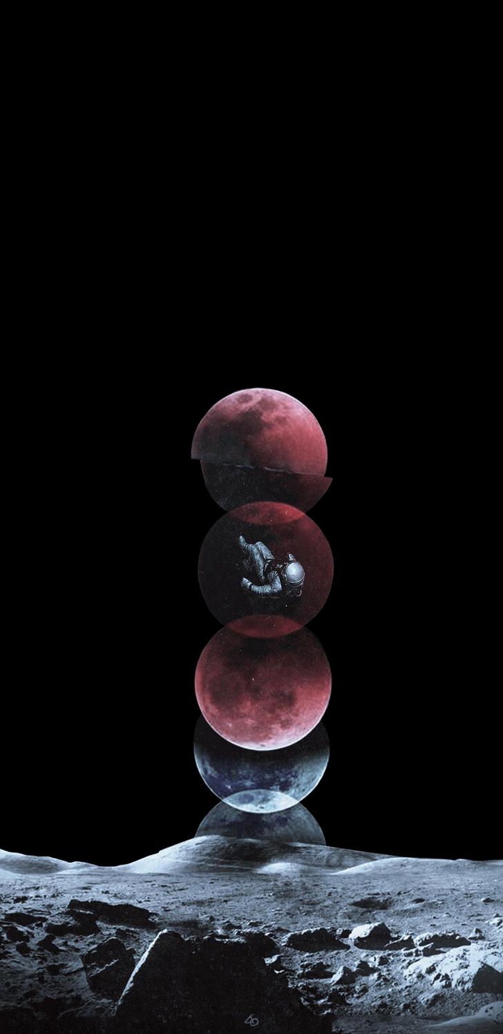 728x1496 True Black iPhone X Wallpaper