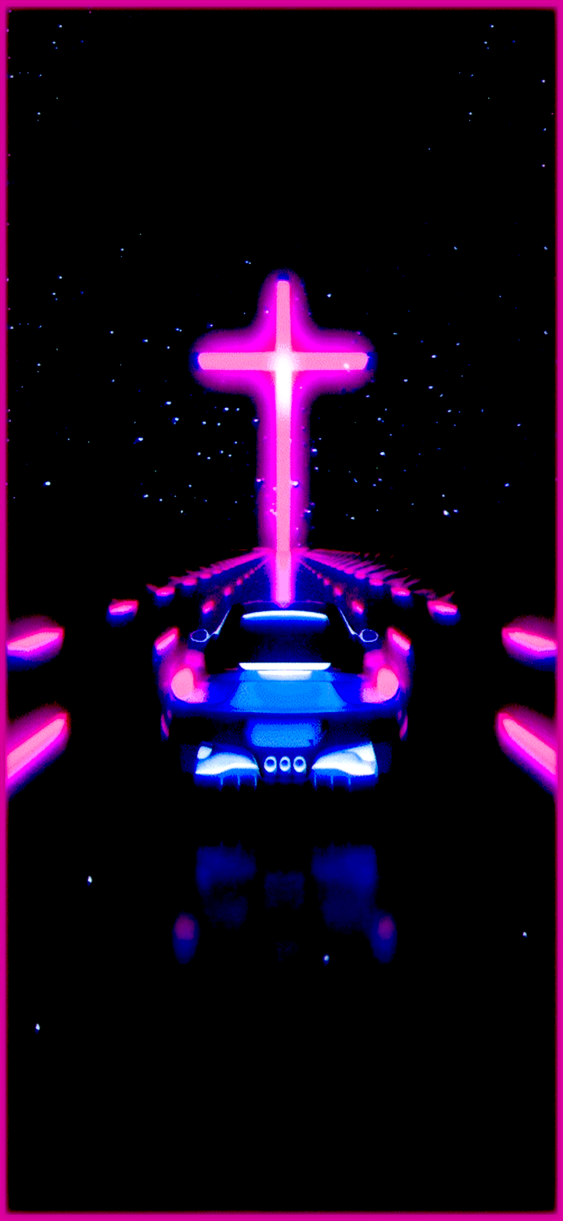 1125x2436 OLED Neon Car. iPhone X Wallpaper X Wallpaper HD