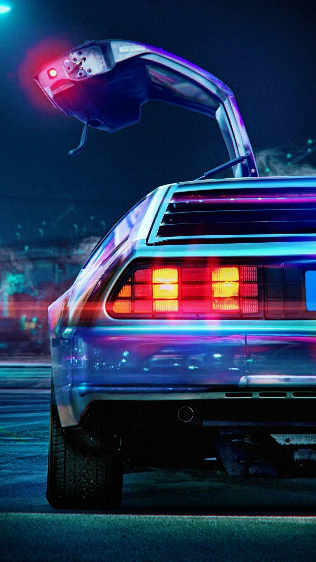 1080x1920 DeLorean Wallpaper
