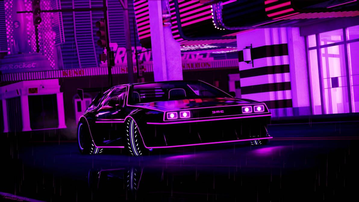 1192x670 DMC DeLorean car live wallpaper for PC