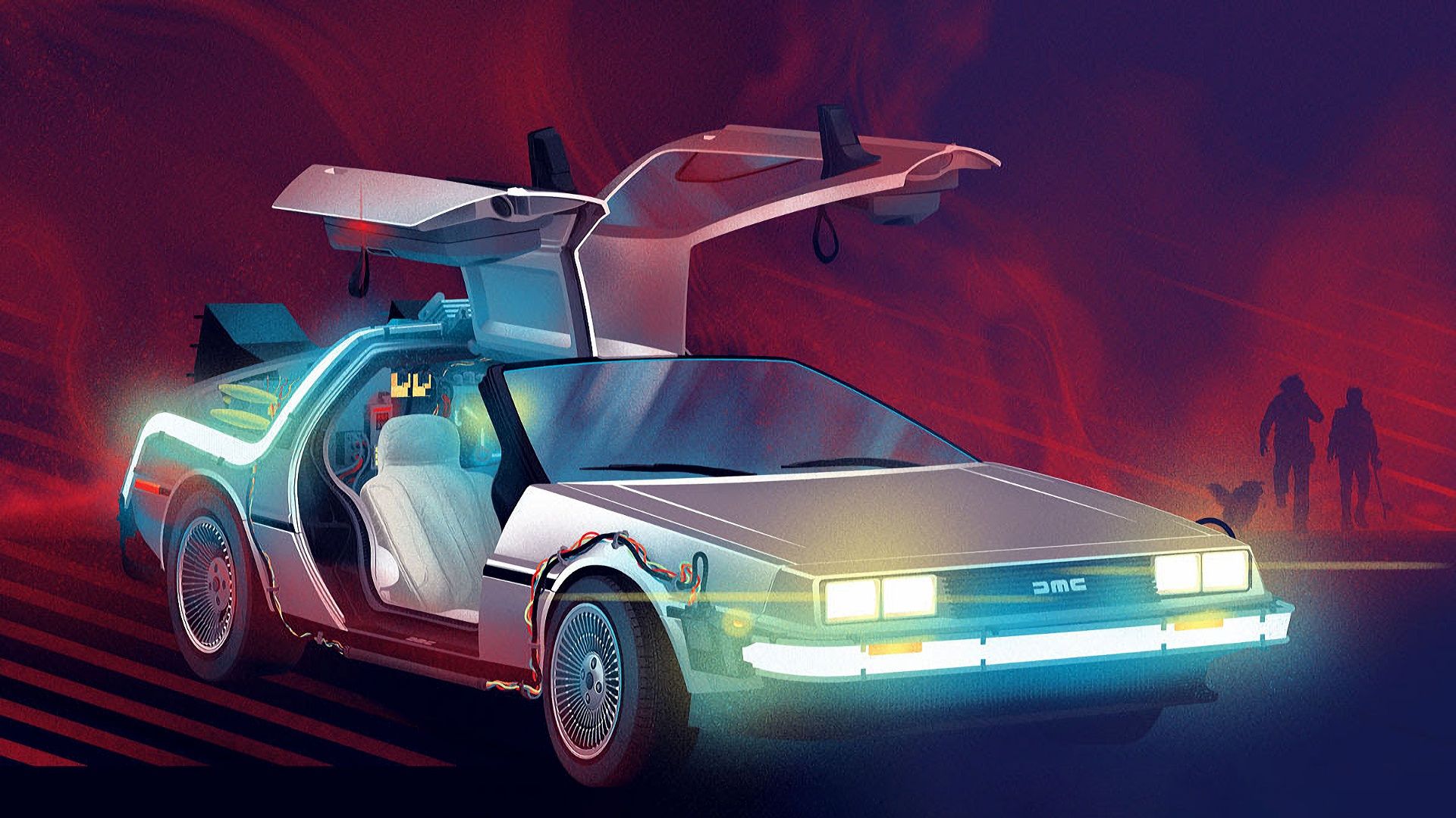 1920x1080 DeLorean DMC 12 Wallpaper